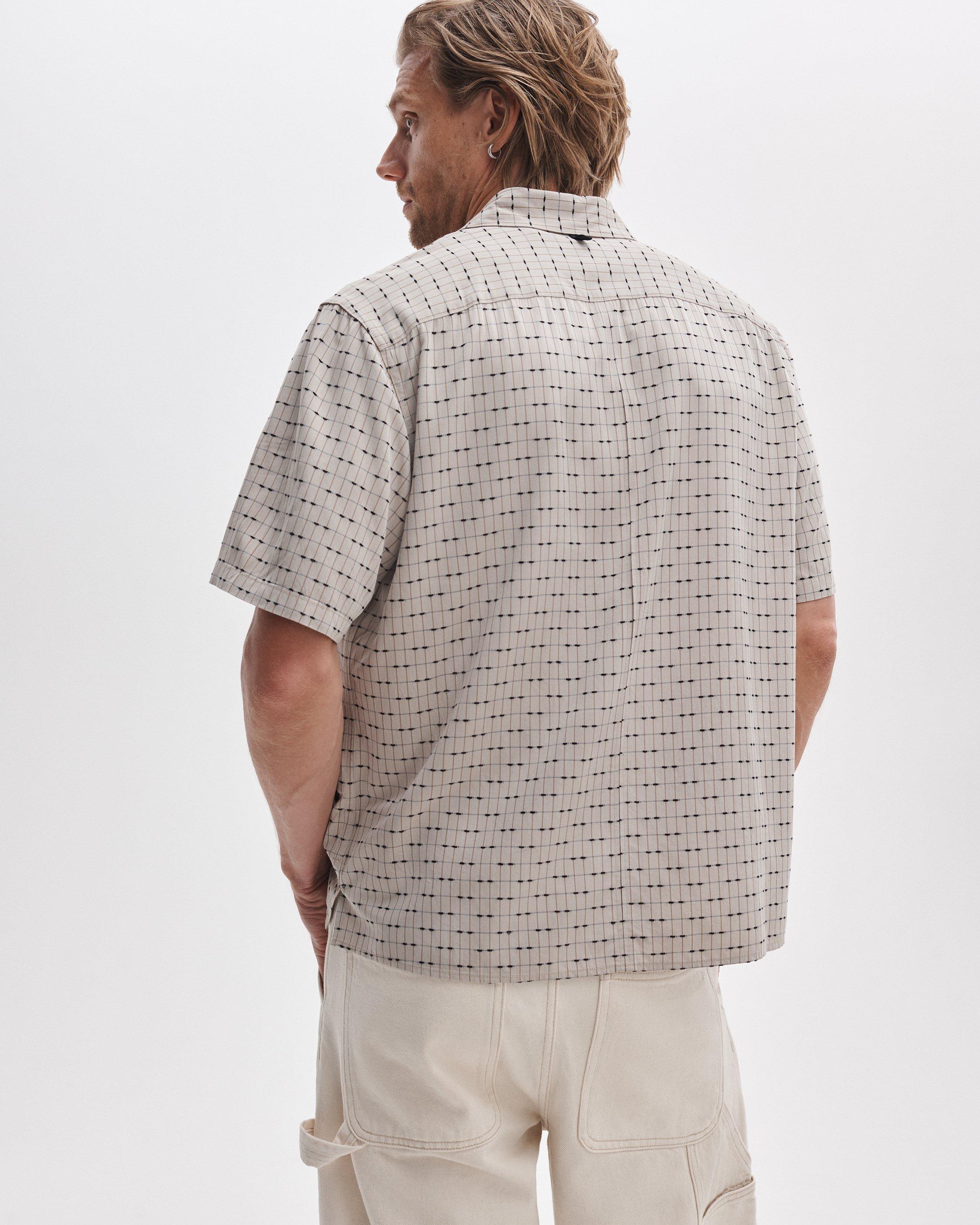 Dalton Short-Sleeve Jacquard Shirt image number 6