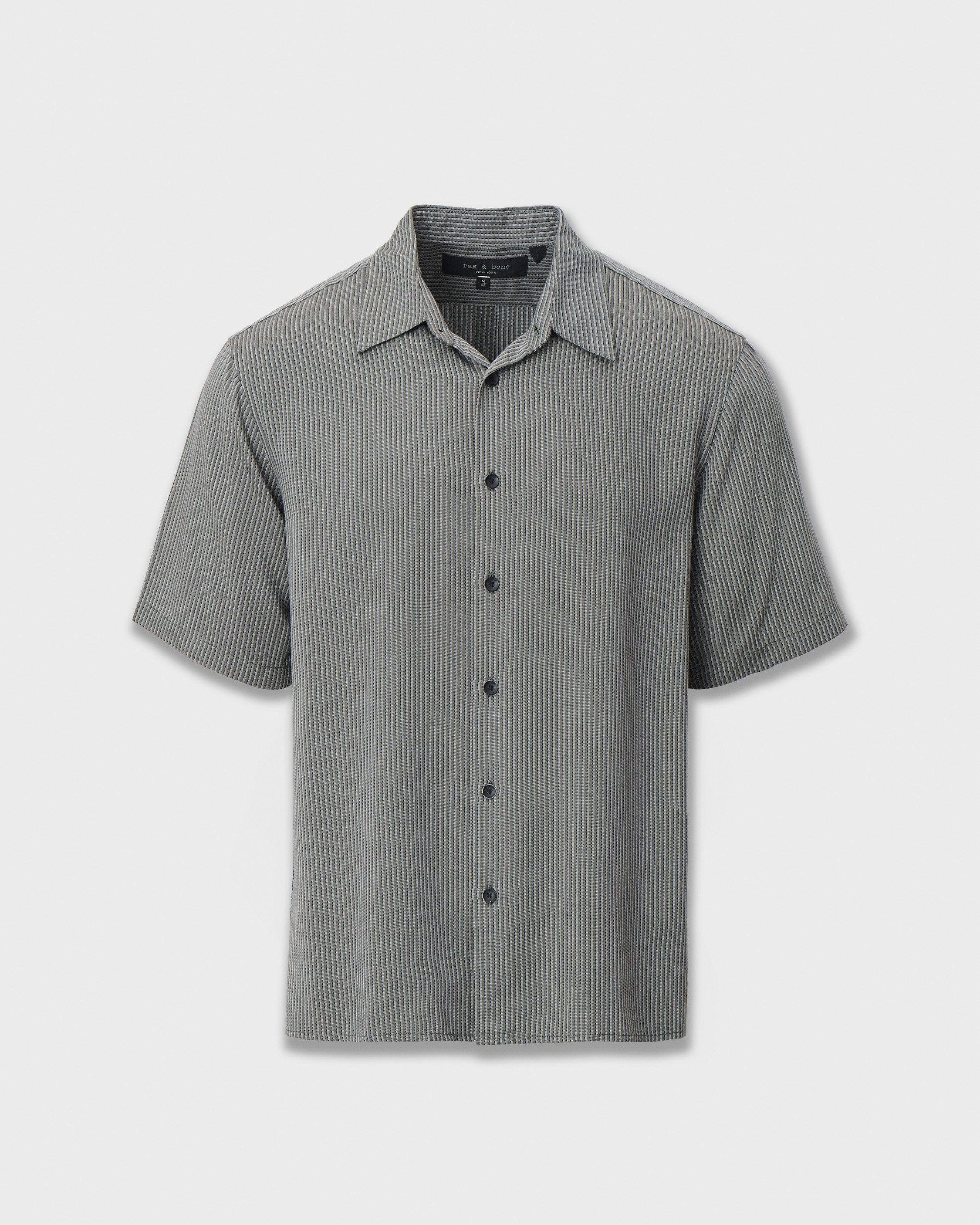 Dalton Short-Sleeve Jacquard Shirt image number 1