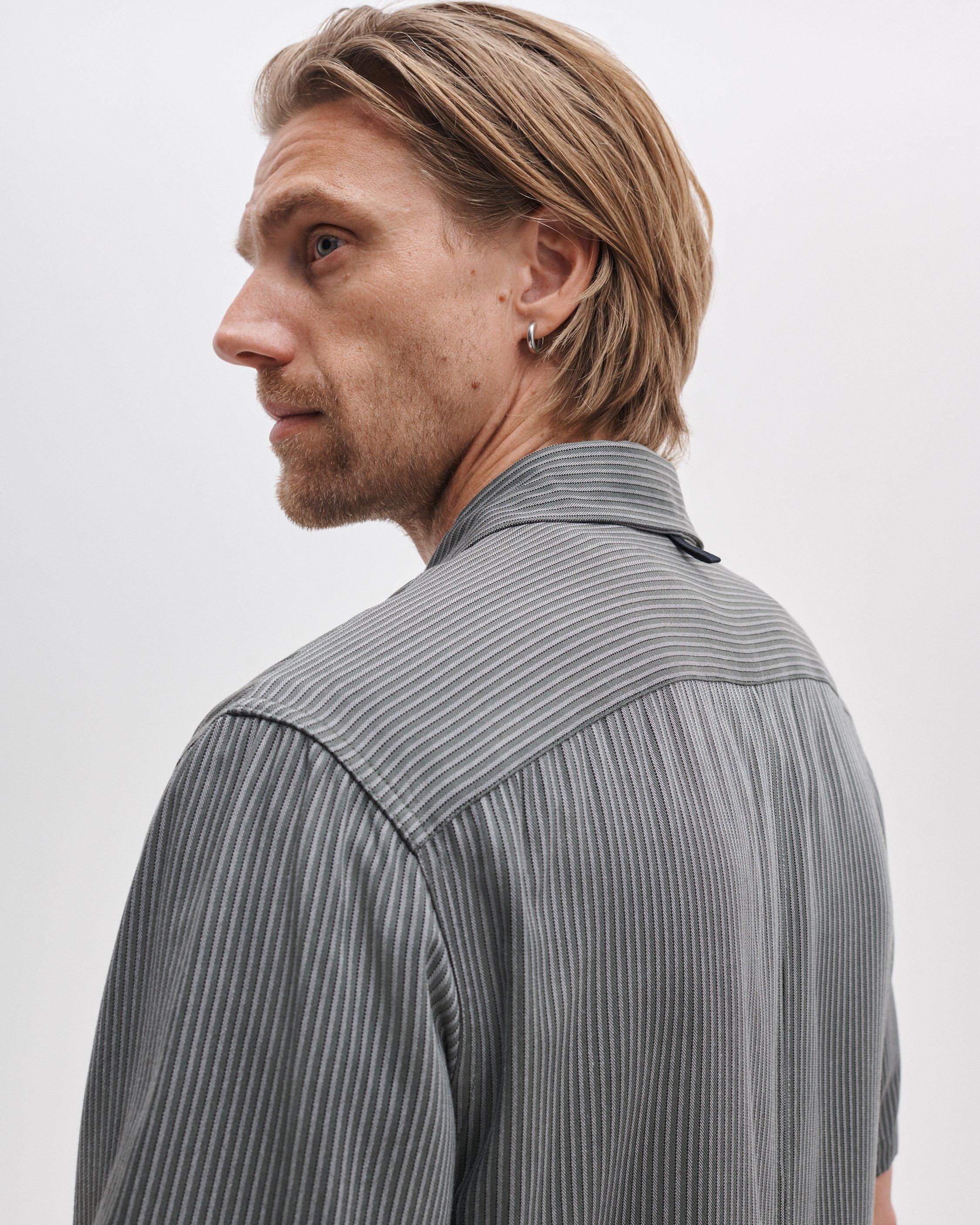 Dalton Short-Sleeve Jacquard Shirt image number 5