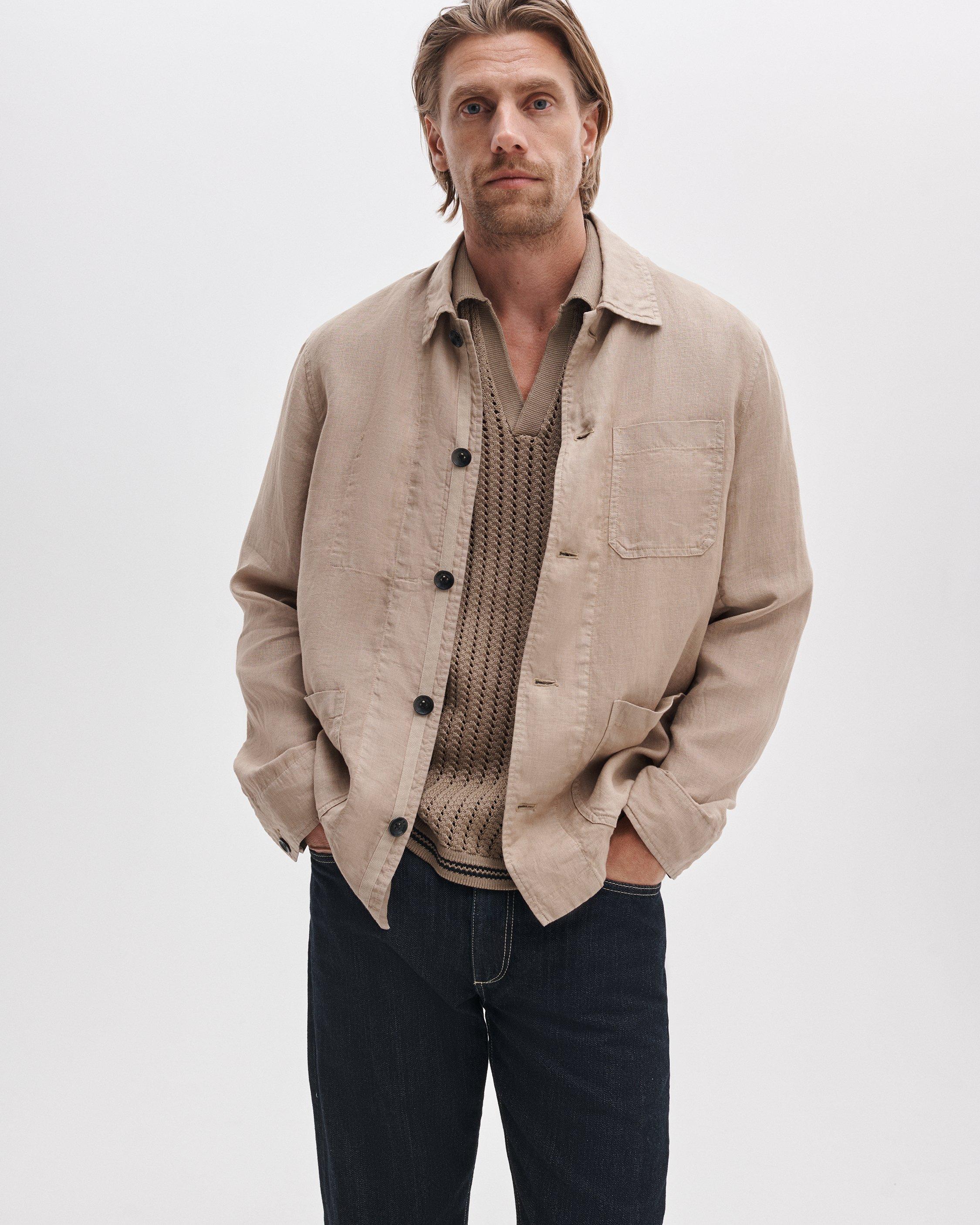 Evan Linen Chore Jacket - Wolf Grey | rag & bone