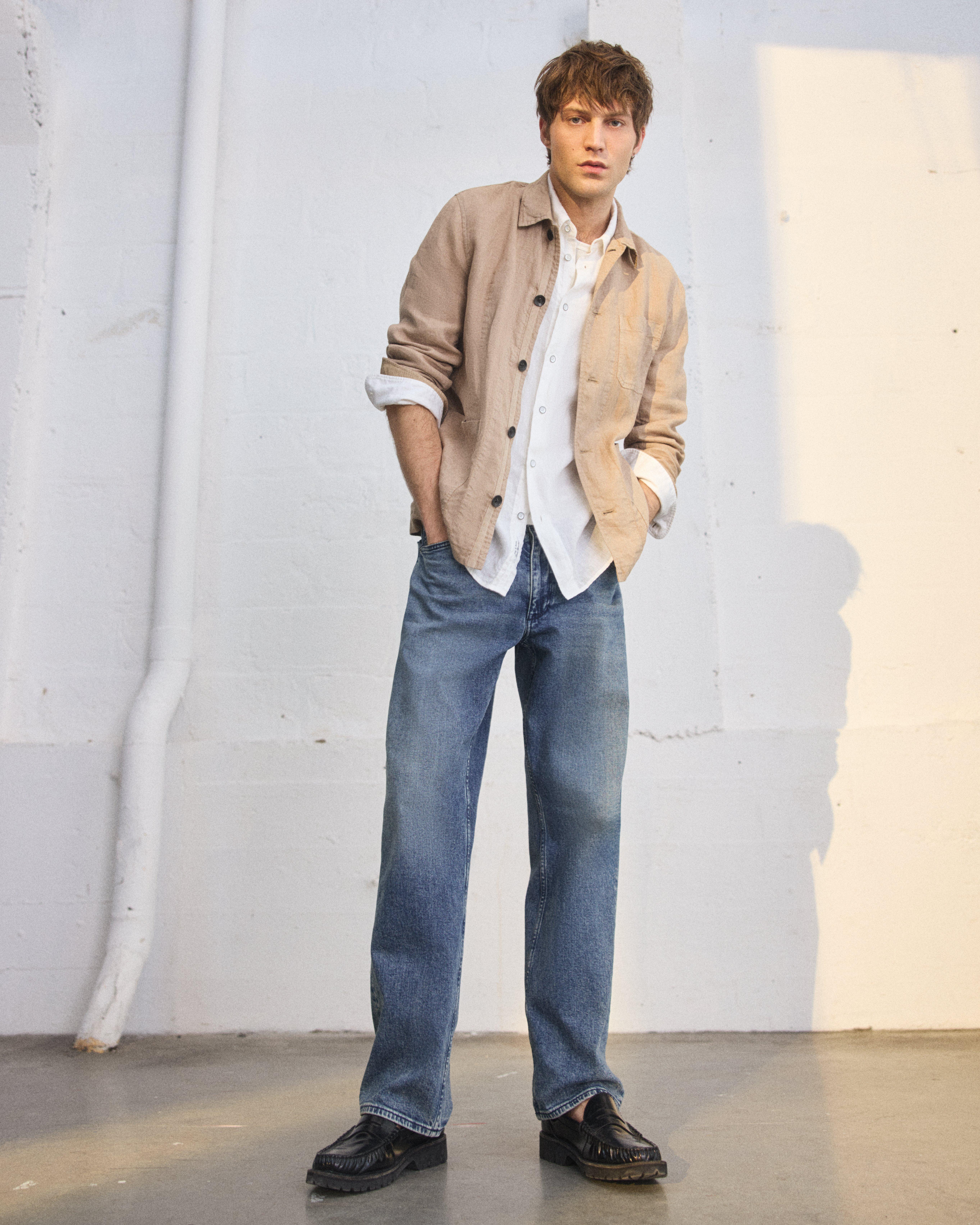 Evan Linen Chore Jacket image number 6