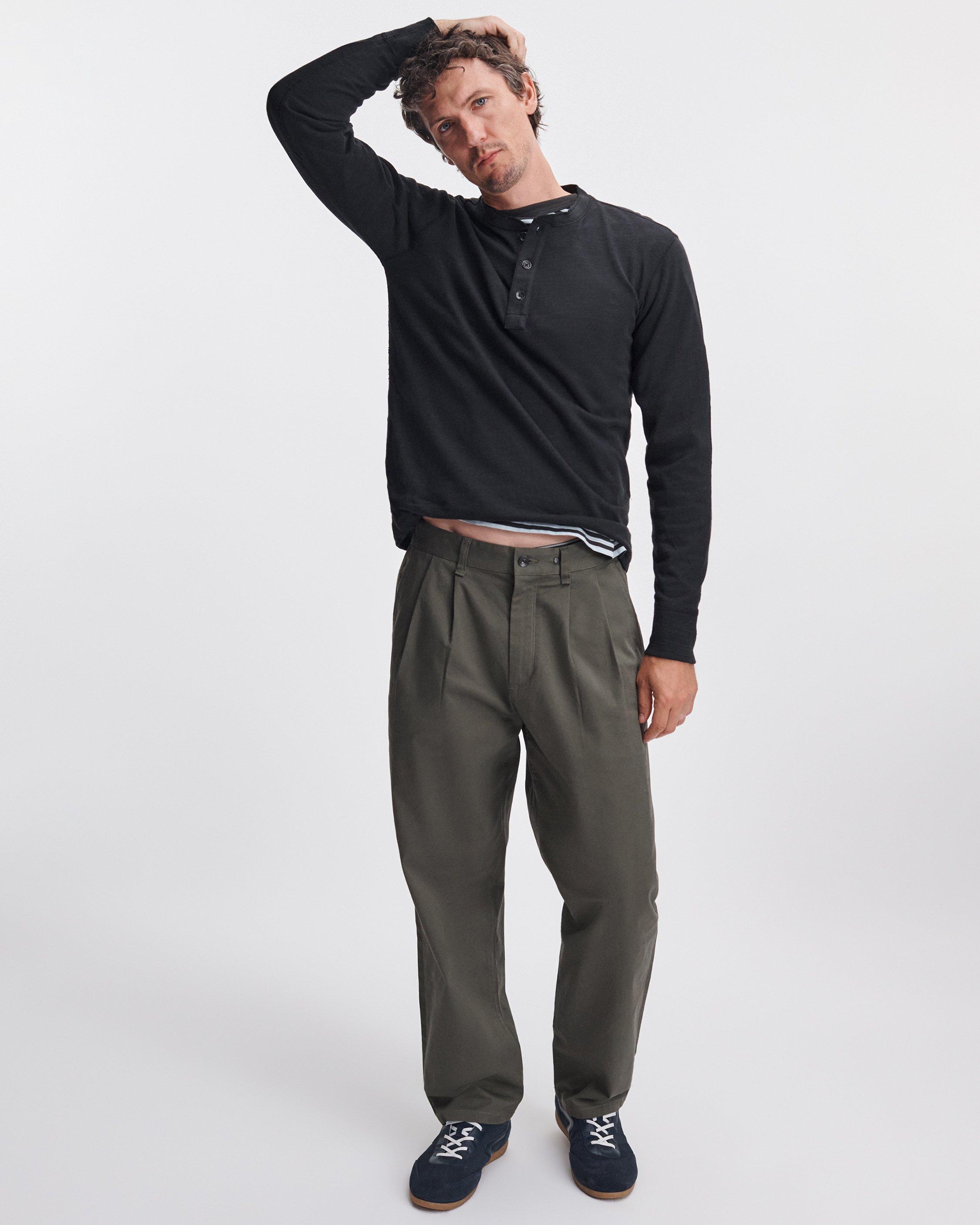 rb Baggy Twill Pleated Chino image number 2