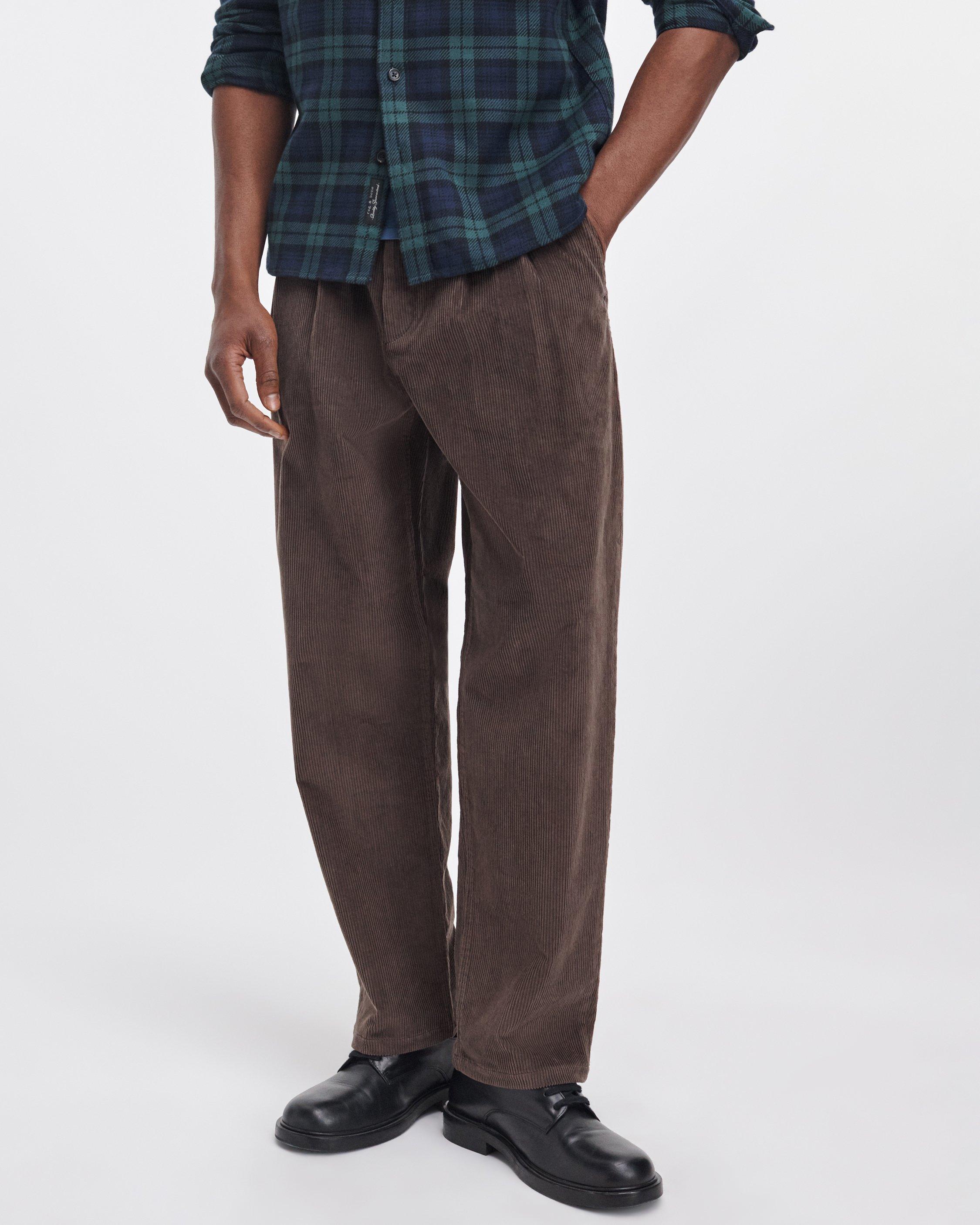 rb Baggy Pleated Corduroy Chino image number 2