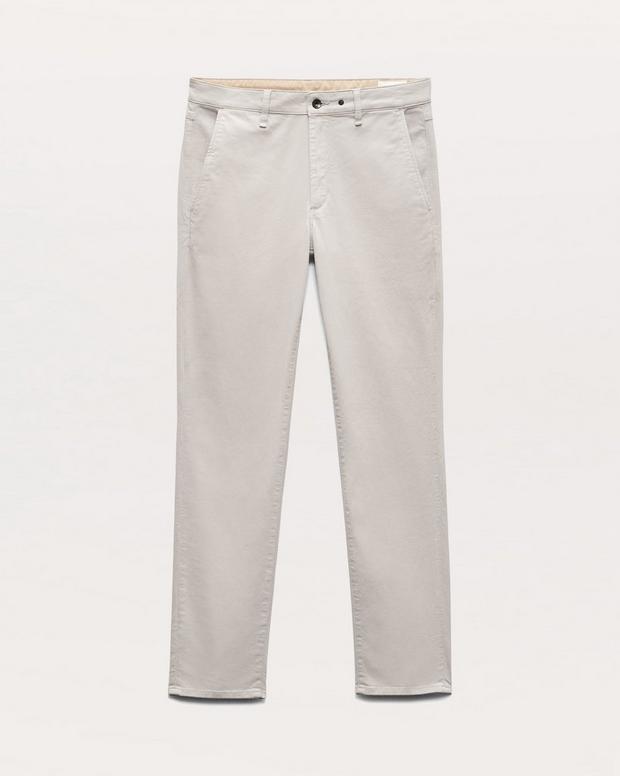 Fit 2 Slim Fit Stretch Cotton Twill Chino Pants - Natural Fit 2 Slim Fit Stretch Cotton Twill Chino Pants - Natural