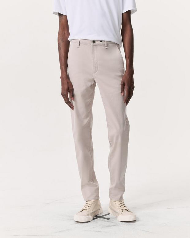 Fit 2 Slim Fit Stretch Cotton Twill Chino Pants - Natural Fit 2 Slim Fit Stretch Cotton Twill Chino Pants - Natural