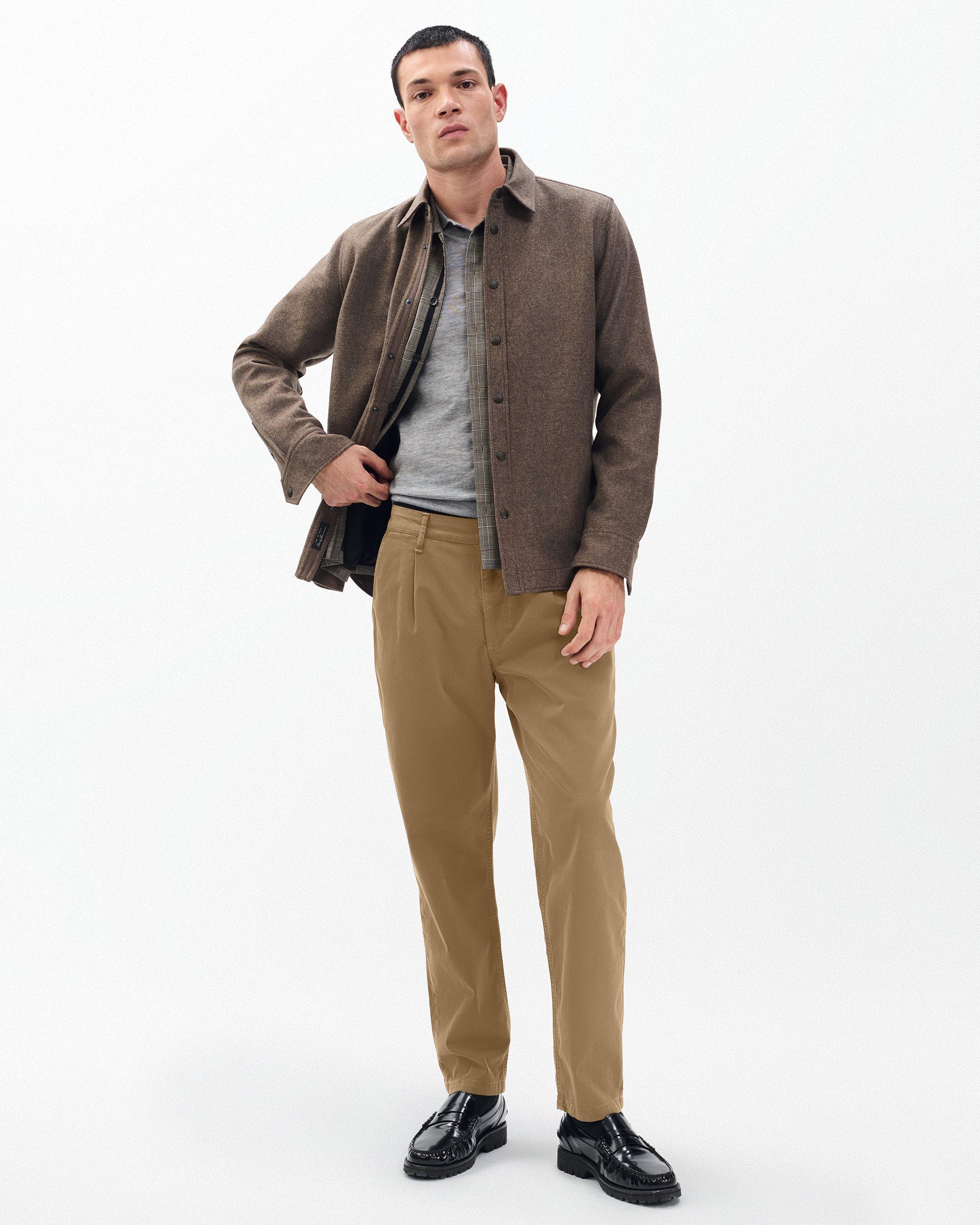 Evan Pleated Stretch Twill Chinos image number 3