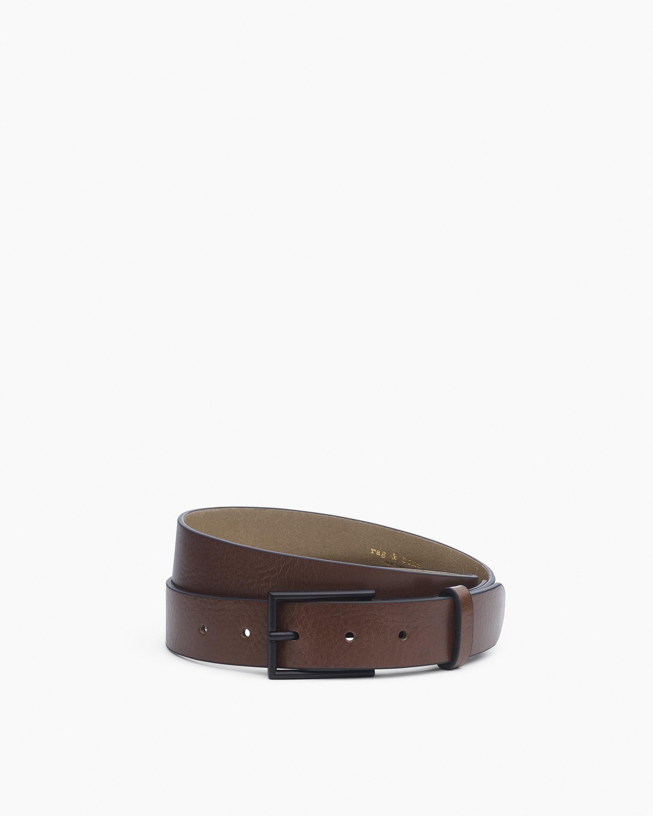 Parker Leather Belt - Dark Clove | rag & bone