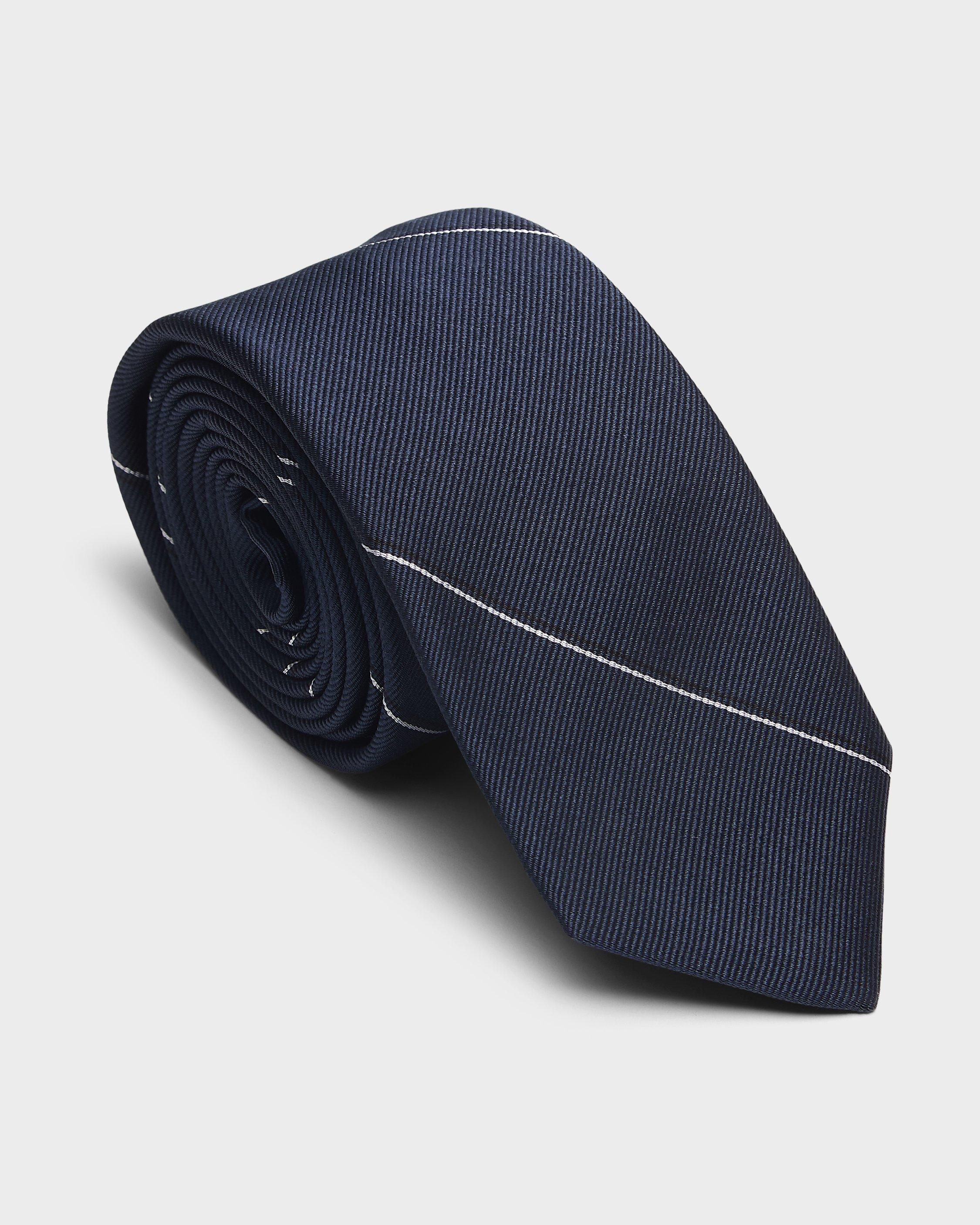 Striped Silk Jacquard Tie image number 1
