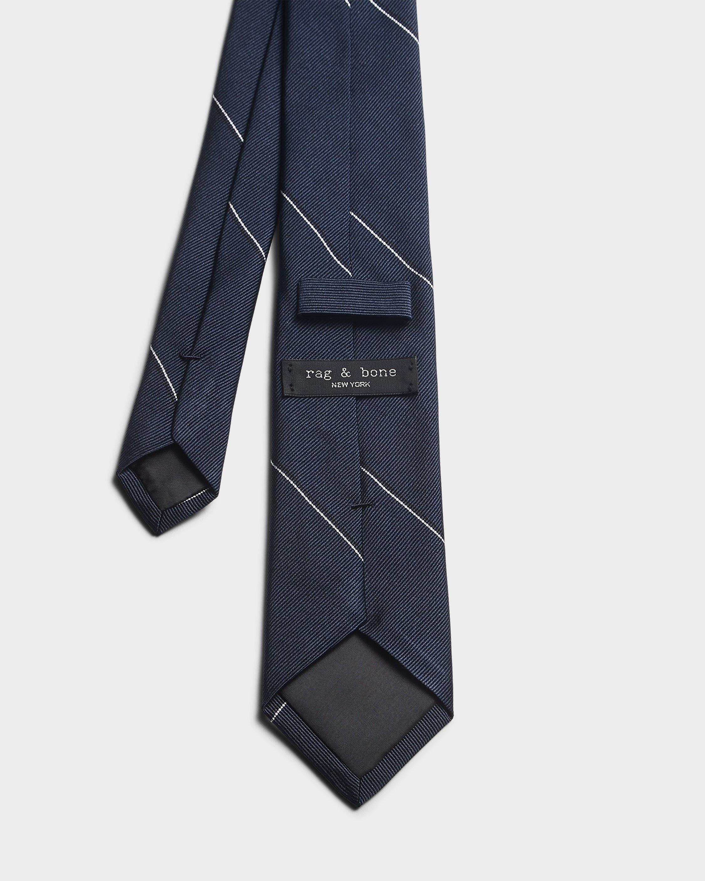 Striped Silk Jacquard Tie image number 3