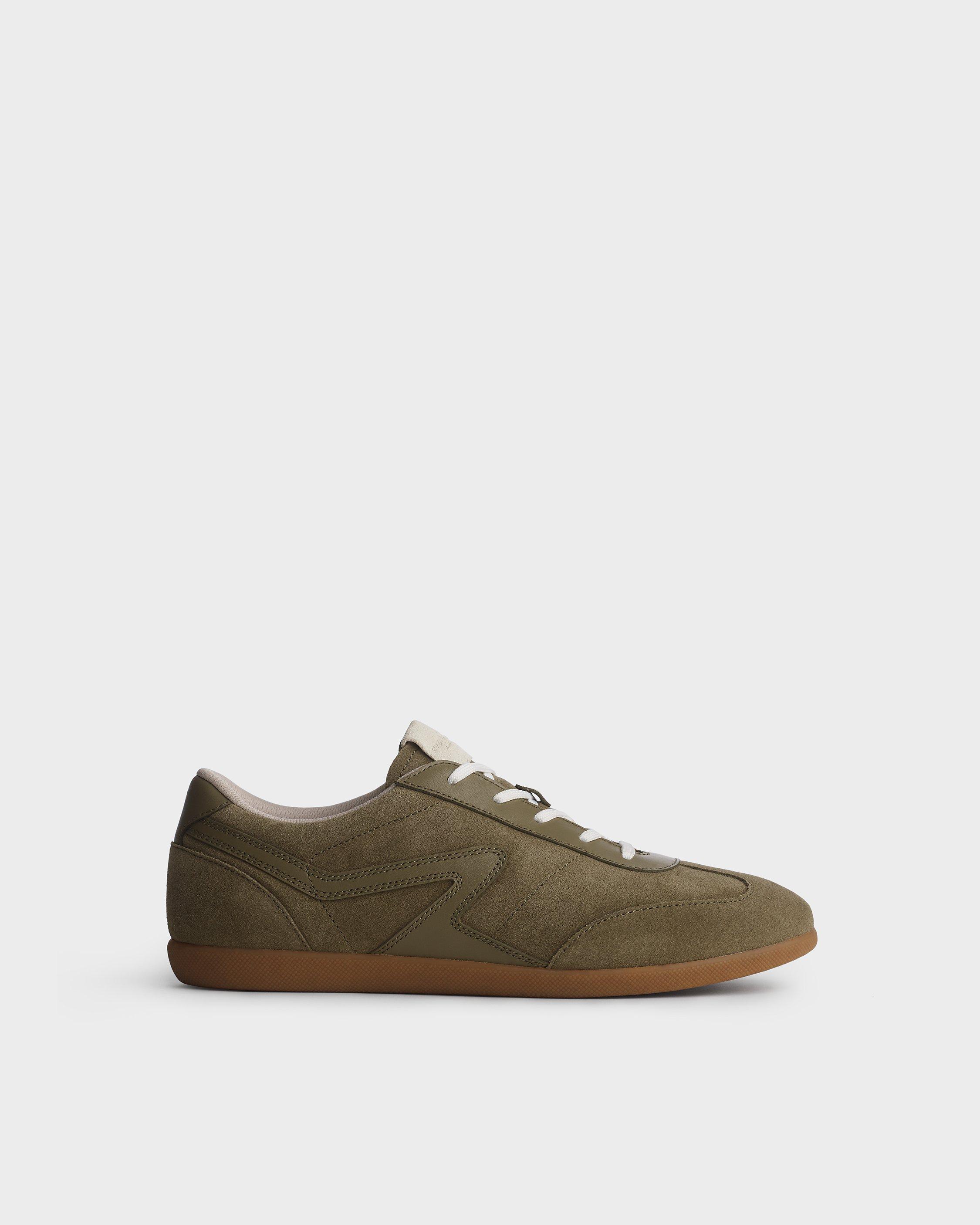 Retro Leather Legacy Trainers - Army | rag & bone