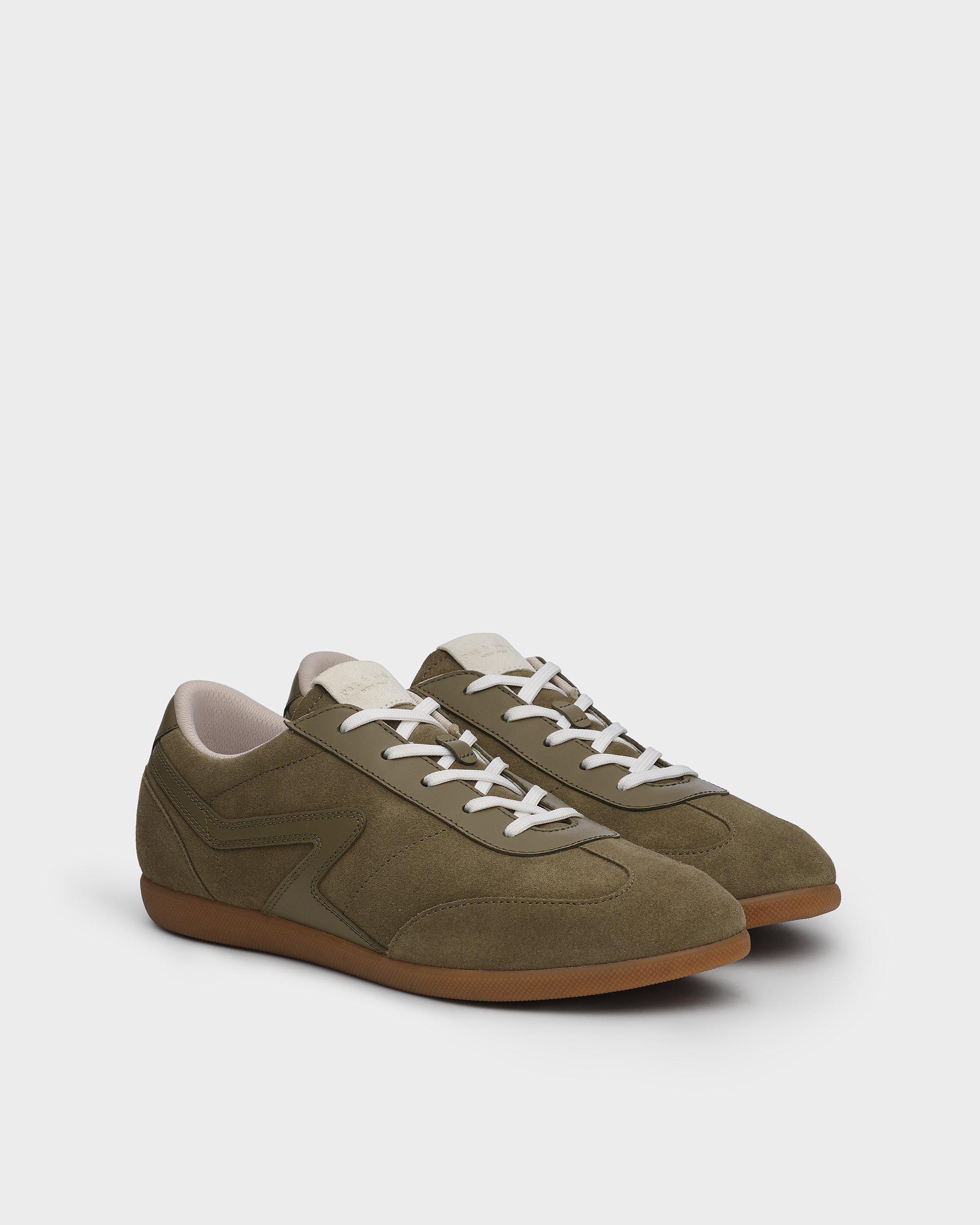 Retro Leather Legacy Trainers - Army | rag & bone