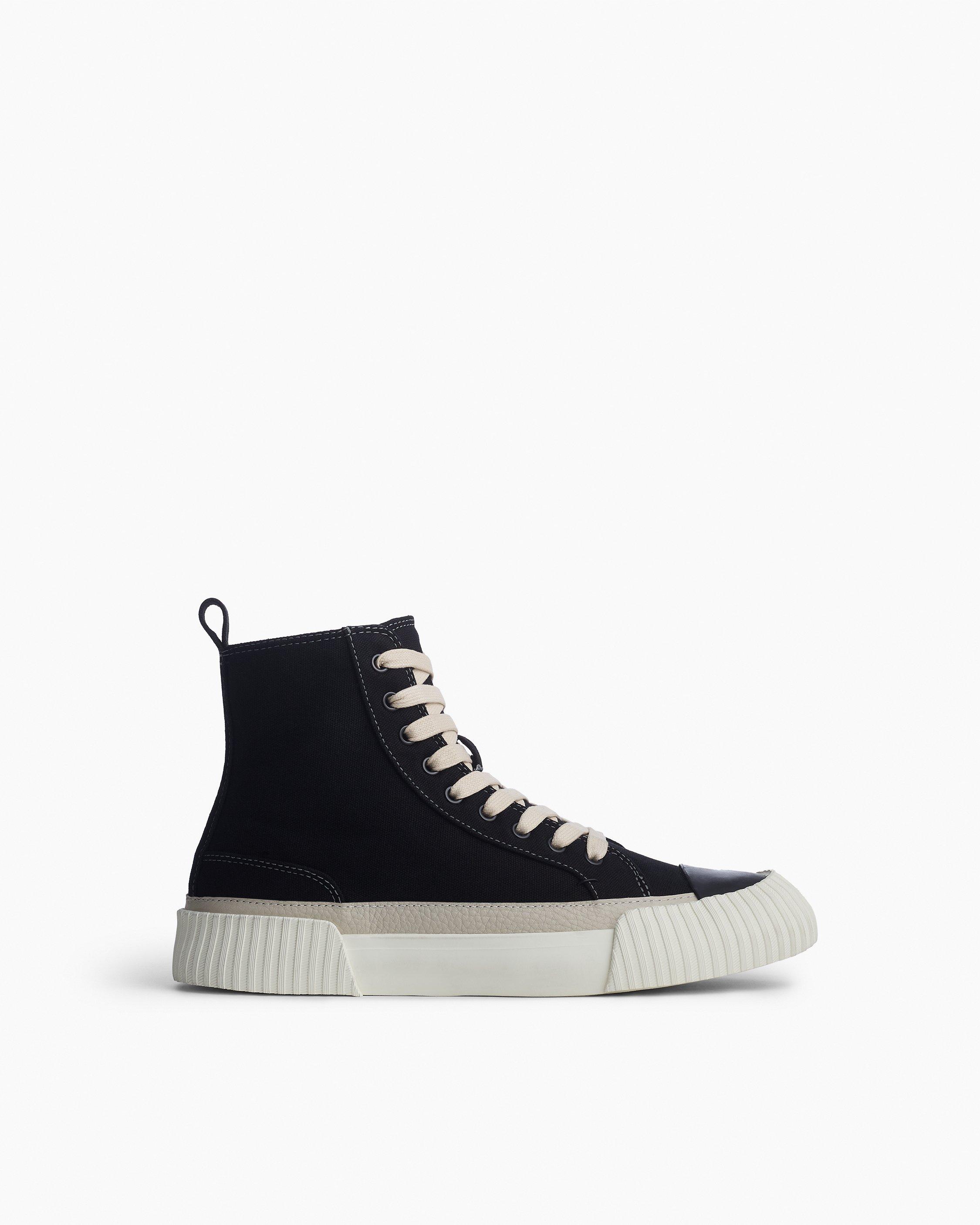 Jones High-Top Canvas Sneakers - Black | rag & bone