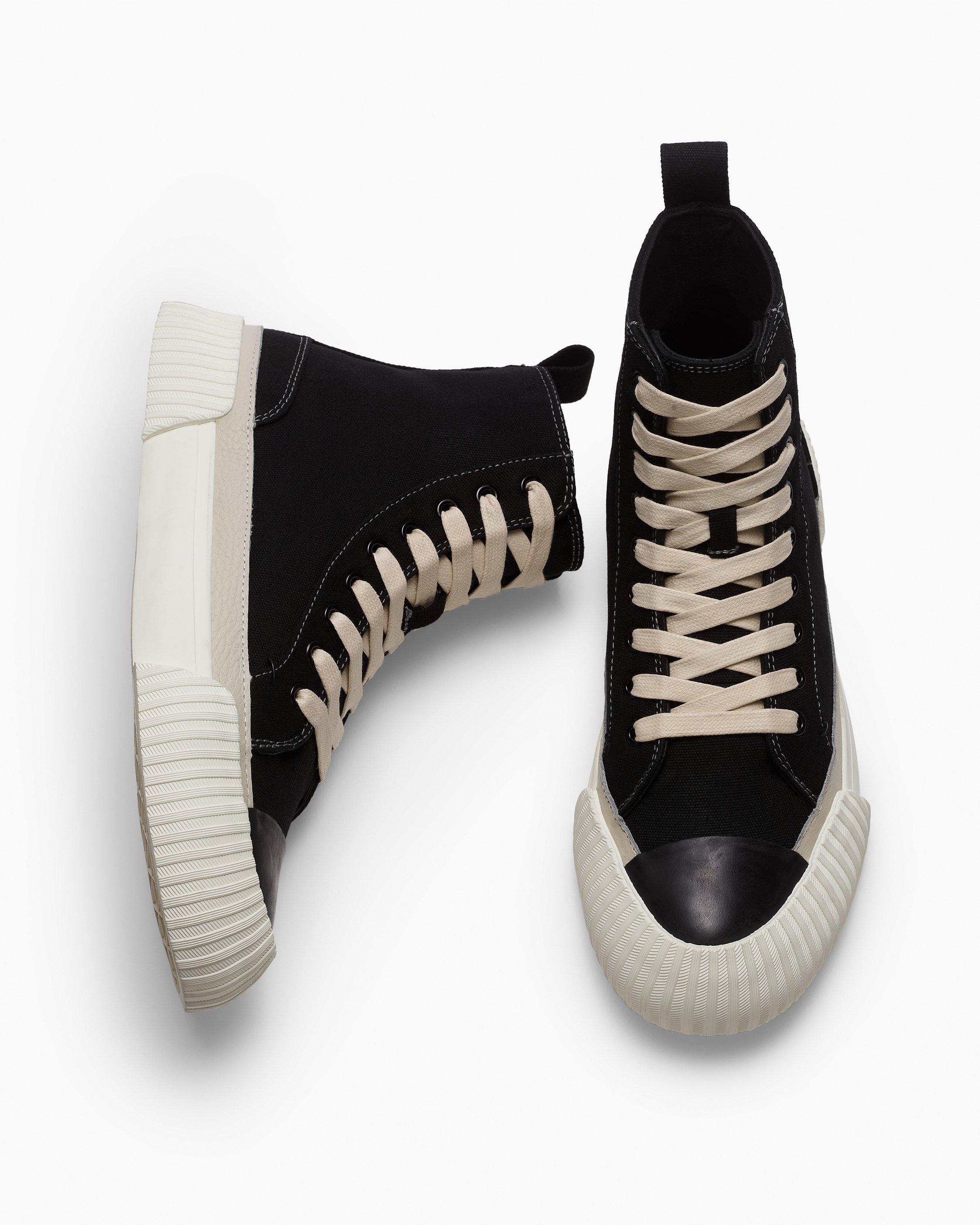 Jones High-Top Canvas Sneakers - Black | rag & bone