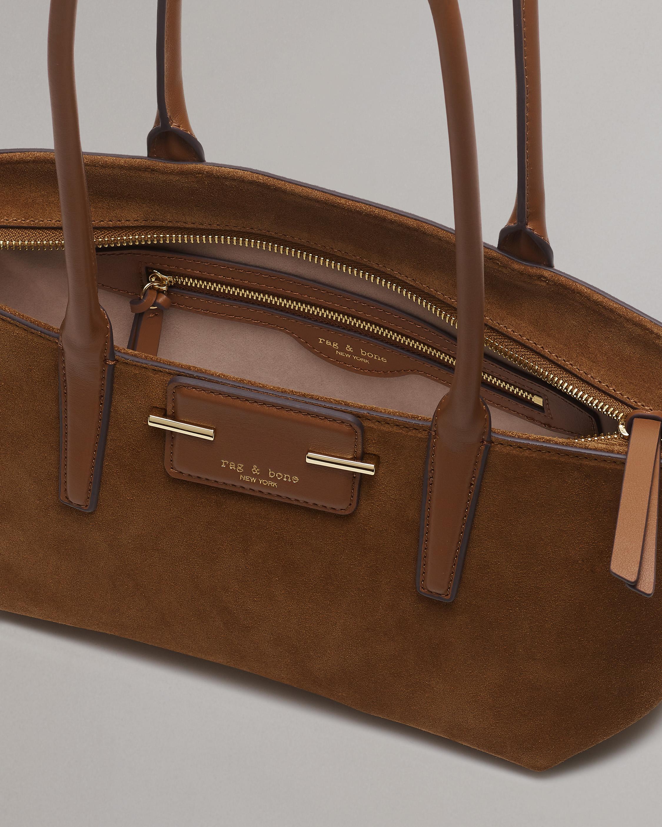 Realm Italian Suede Satchel image number 3