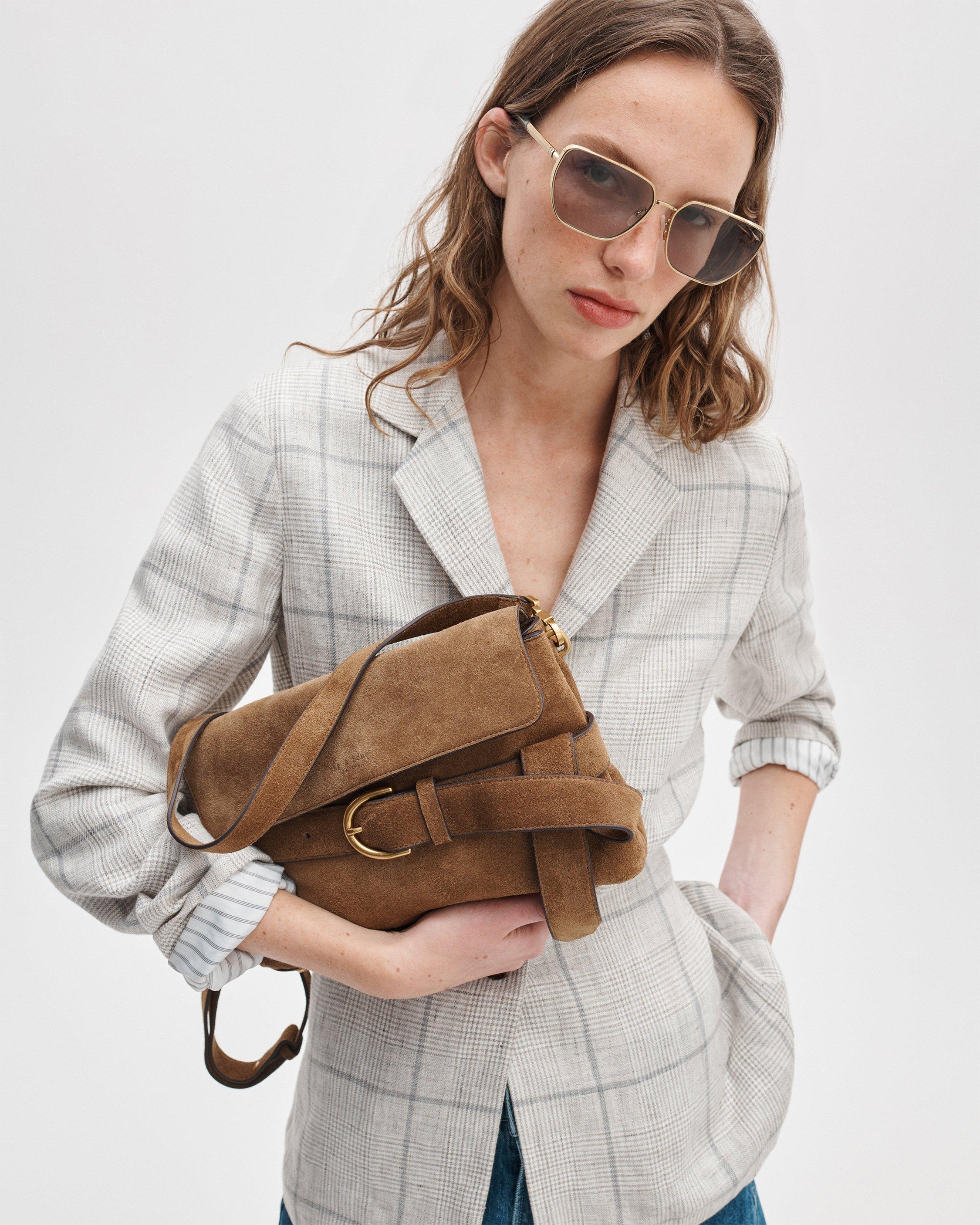 Lexington Suede Flap Bag - Golden Brown | rag & bone
