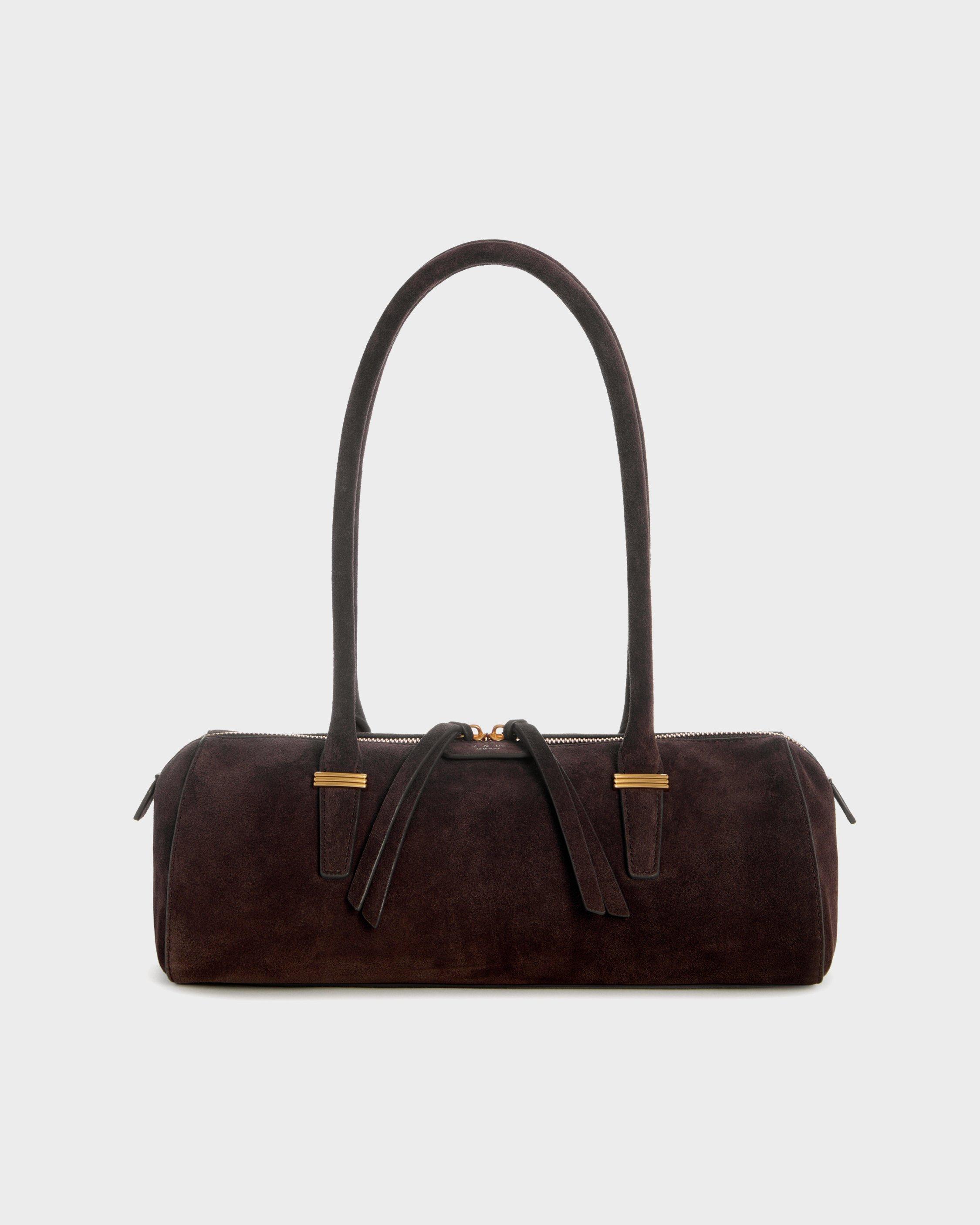 Elmhurst Suede Box Satchel image number 1