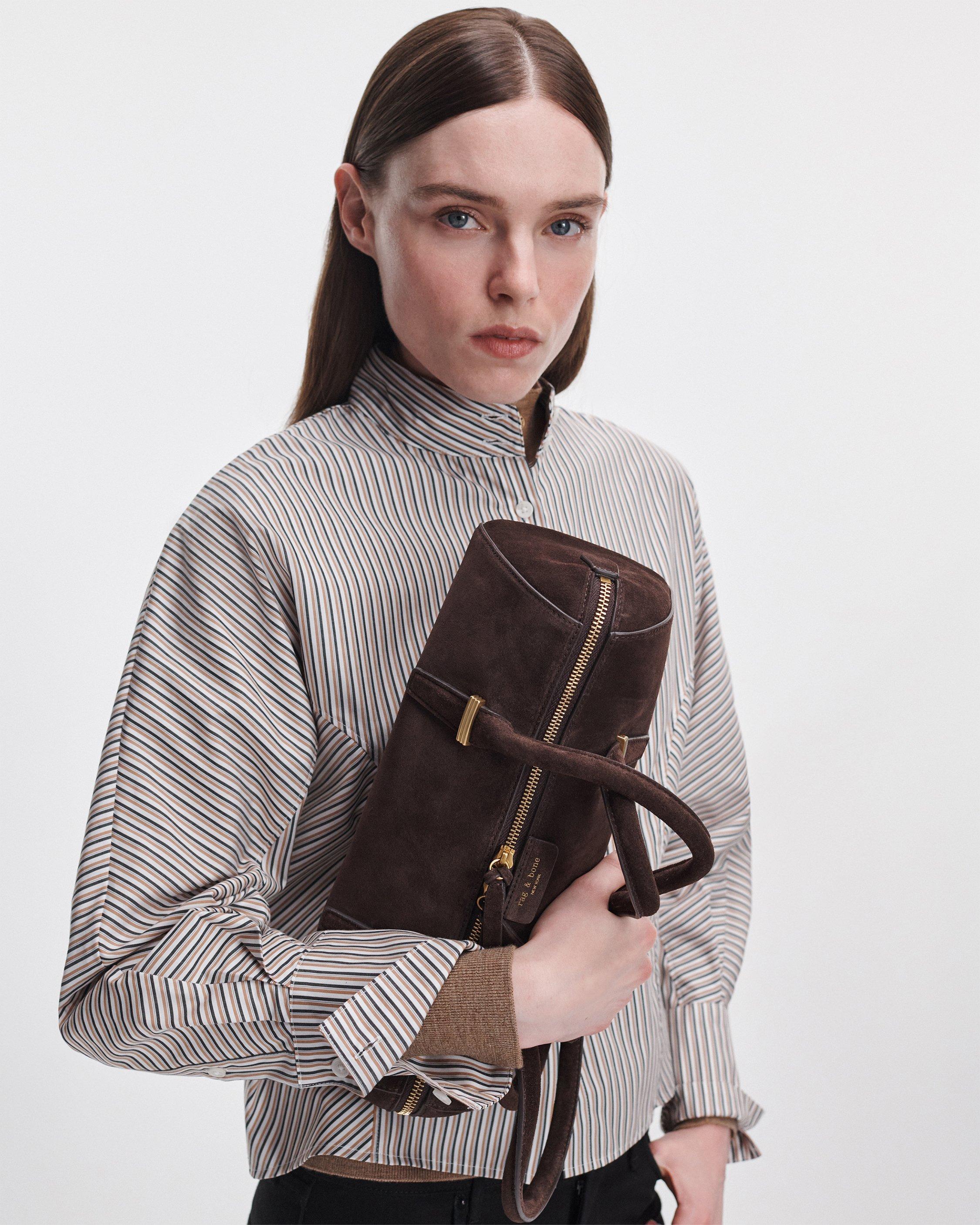 Elmhurst Suede Box Satchel image number 2