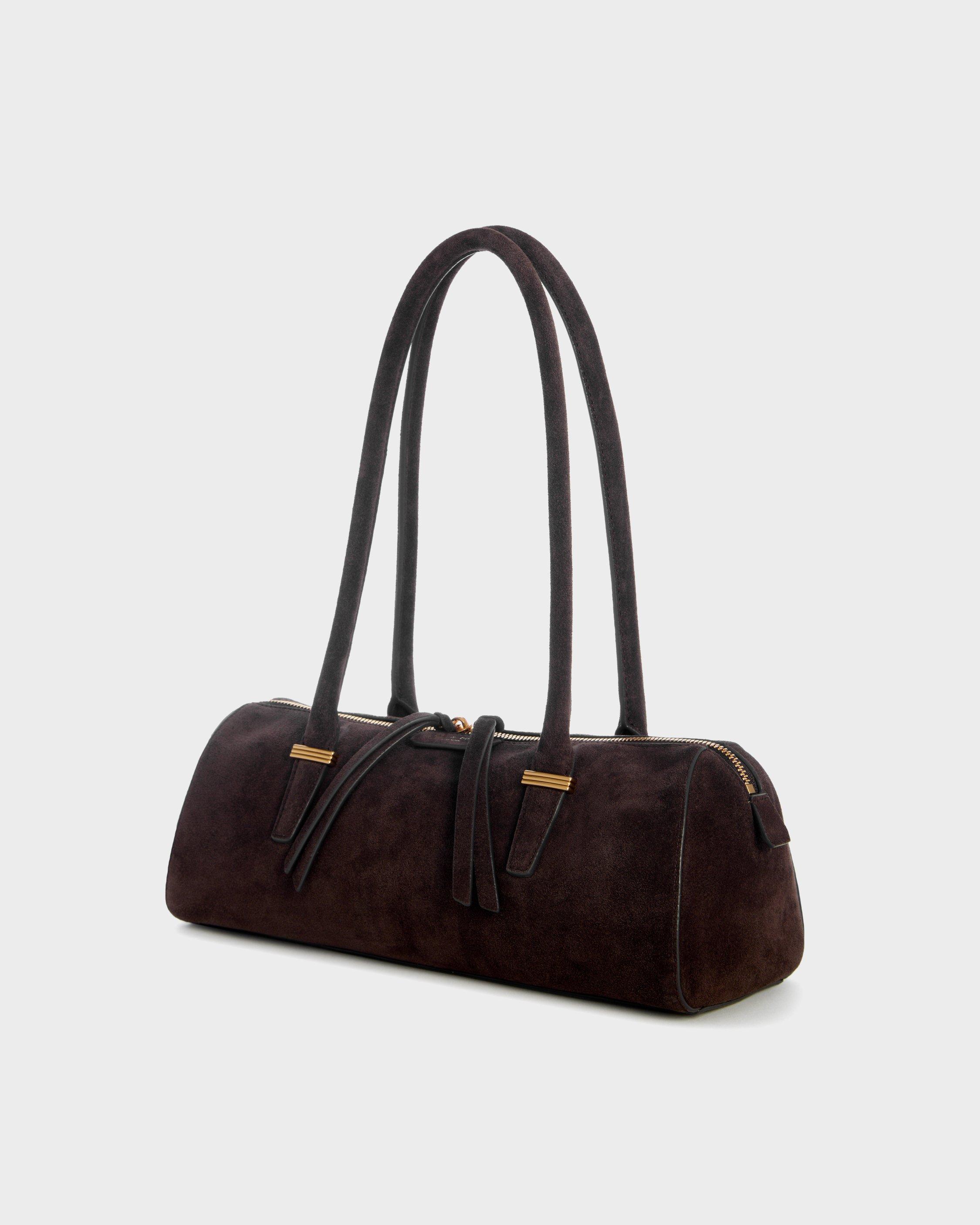 Elmhurst Suede Box Satchel image number 3