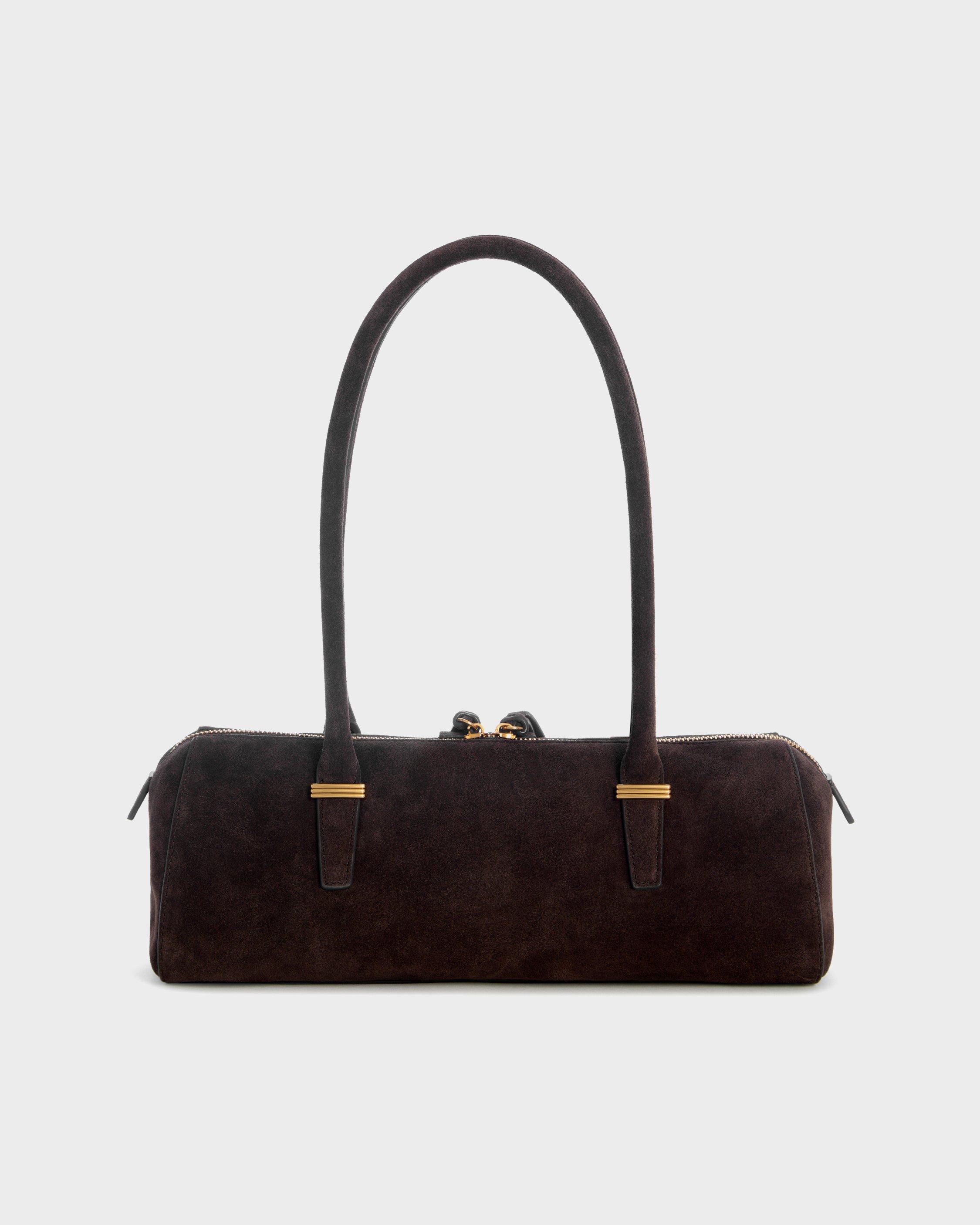 Elmhurst Suede Box Satchel image number 4