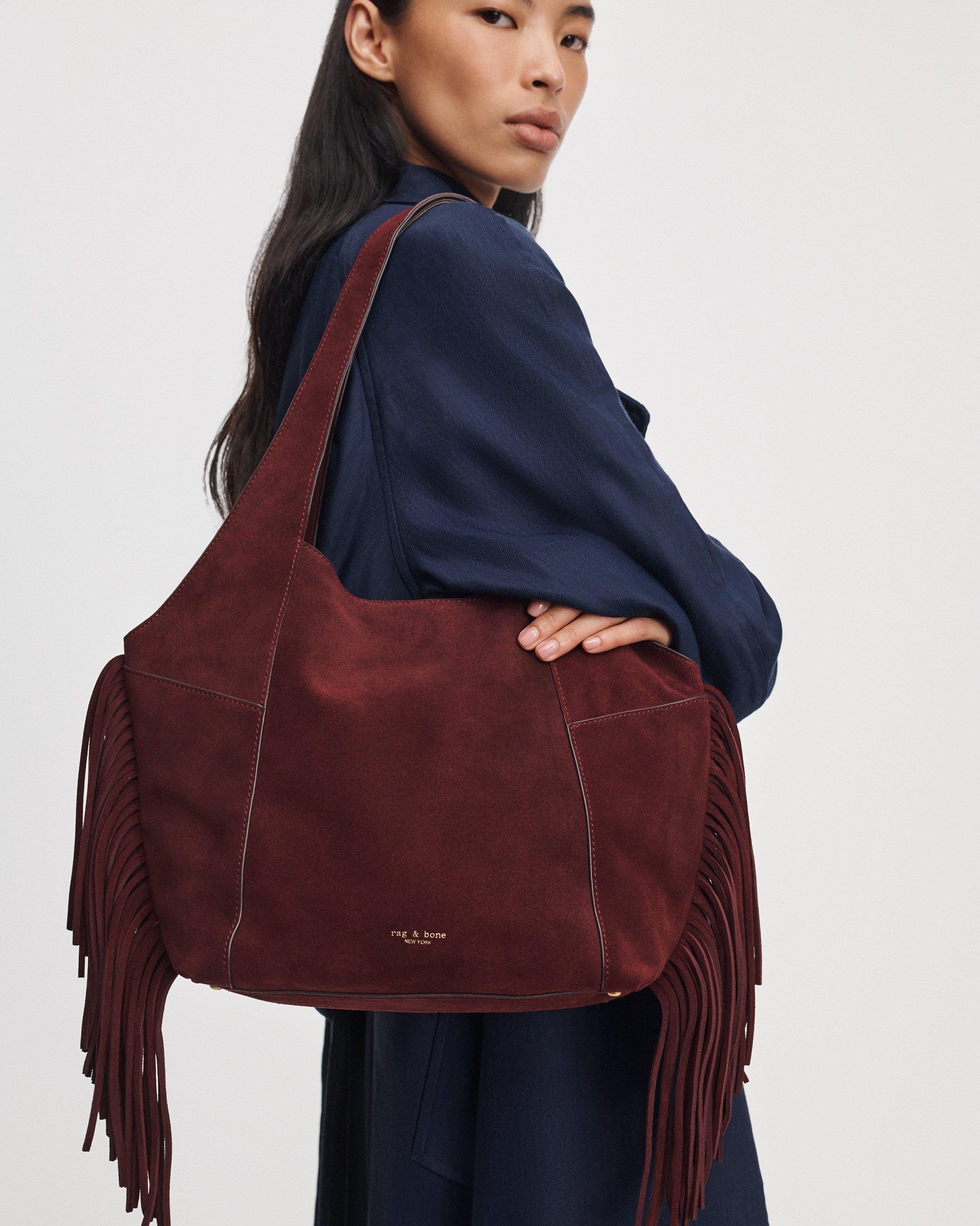 Brayton Suede Fringe Carryall image number 2