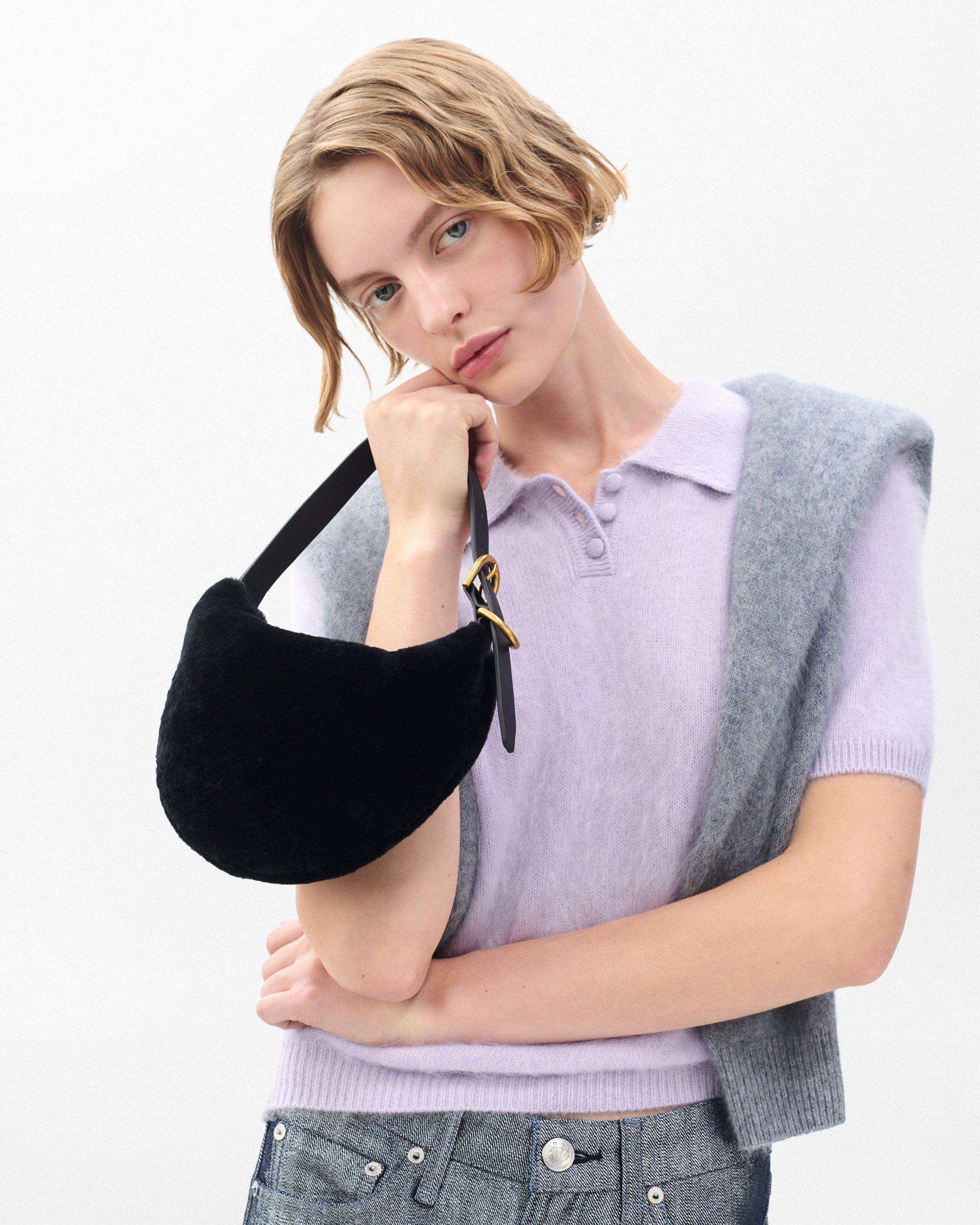 Mercer Small Shearling Hobo image number 1