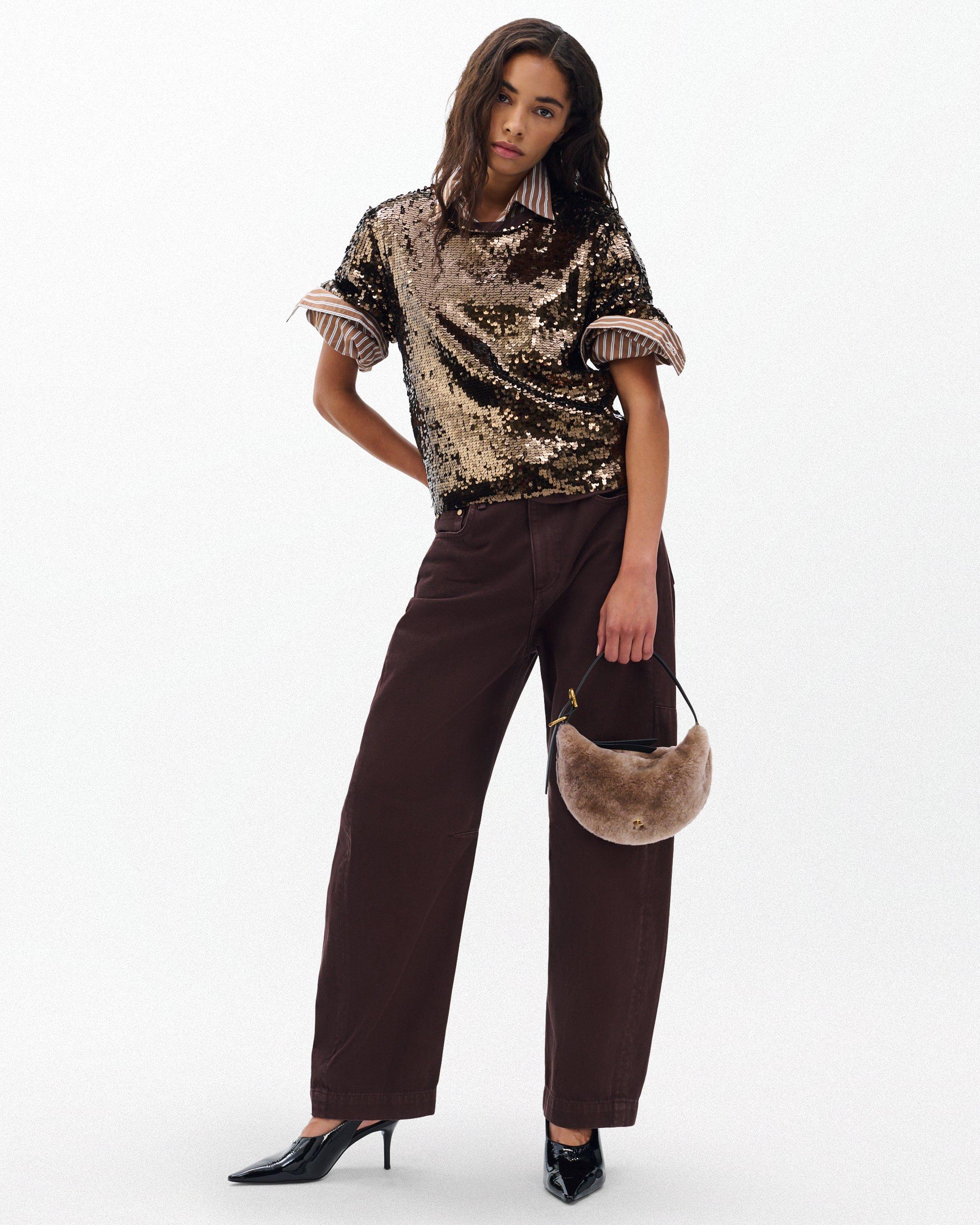 Mercer Small Shearling Hobo image number 2