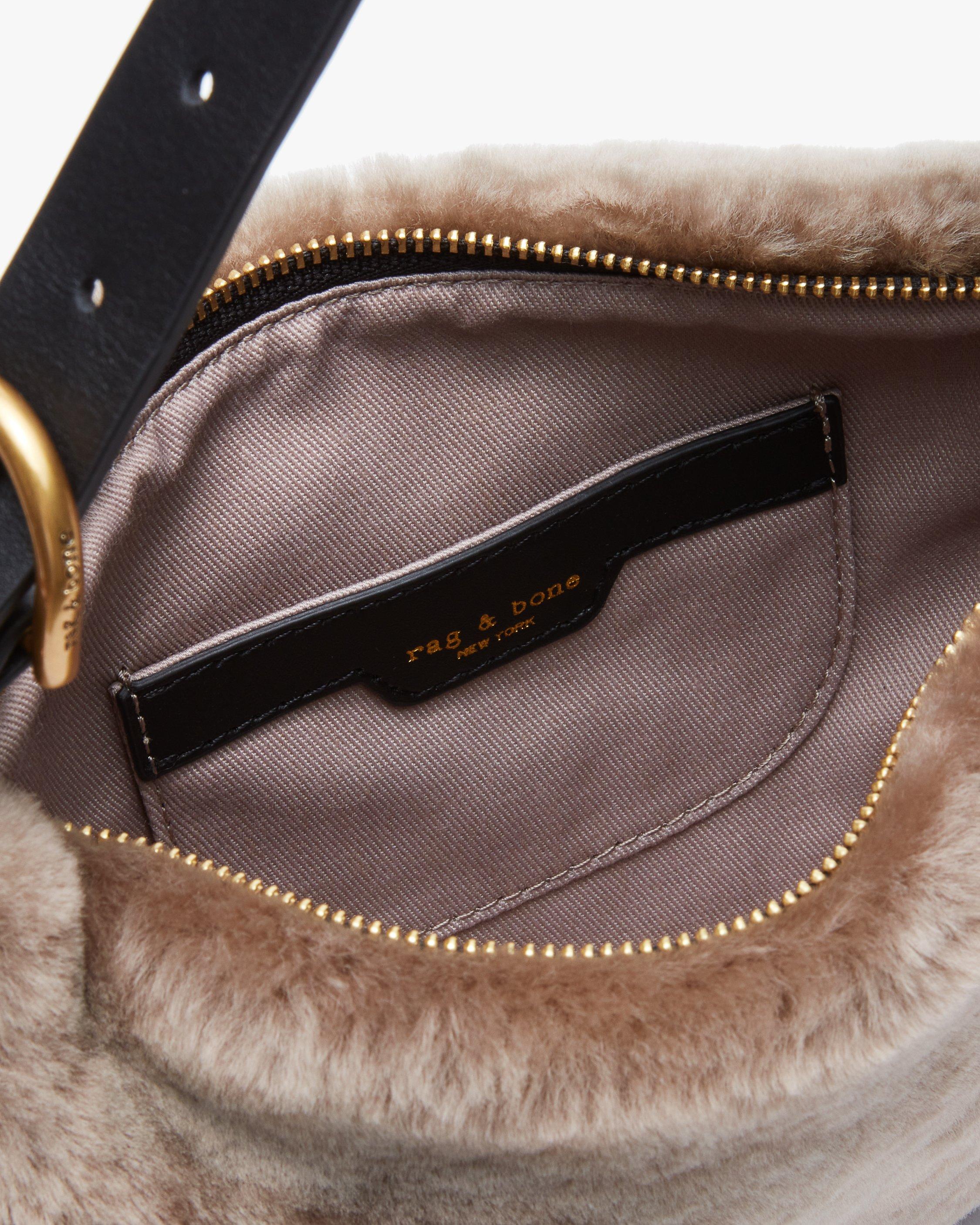 Mercer Small Shearling Hobo image number 6