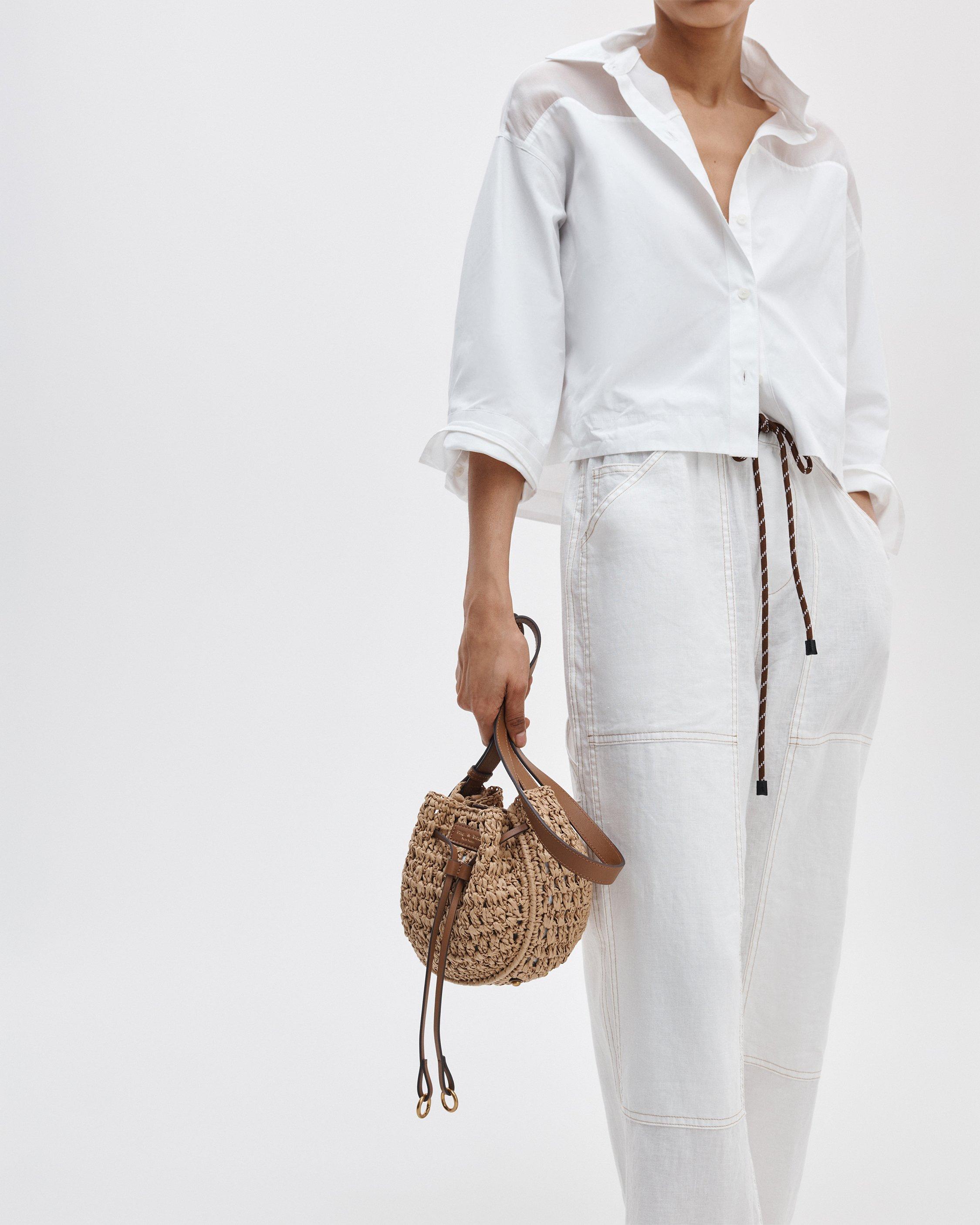 River Raffia Crossbody Bag image number 6