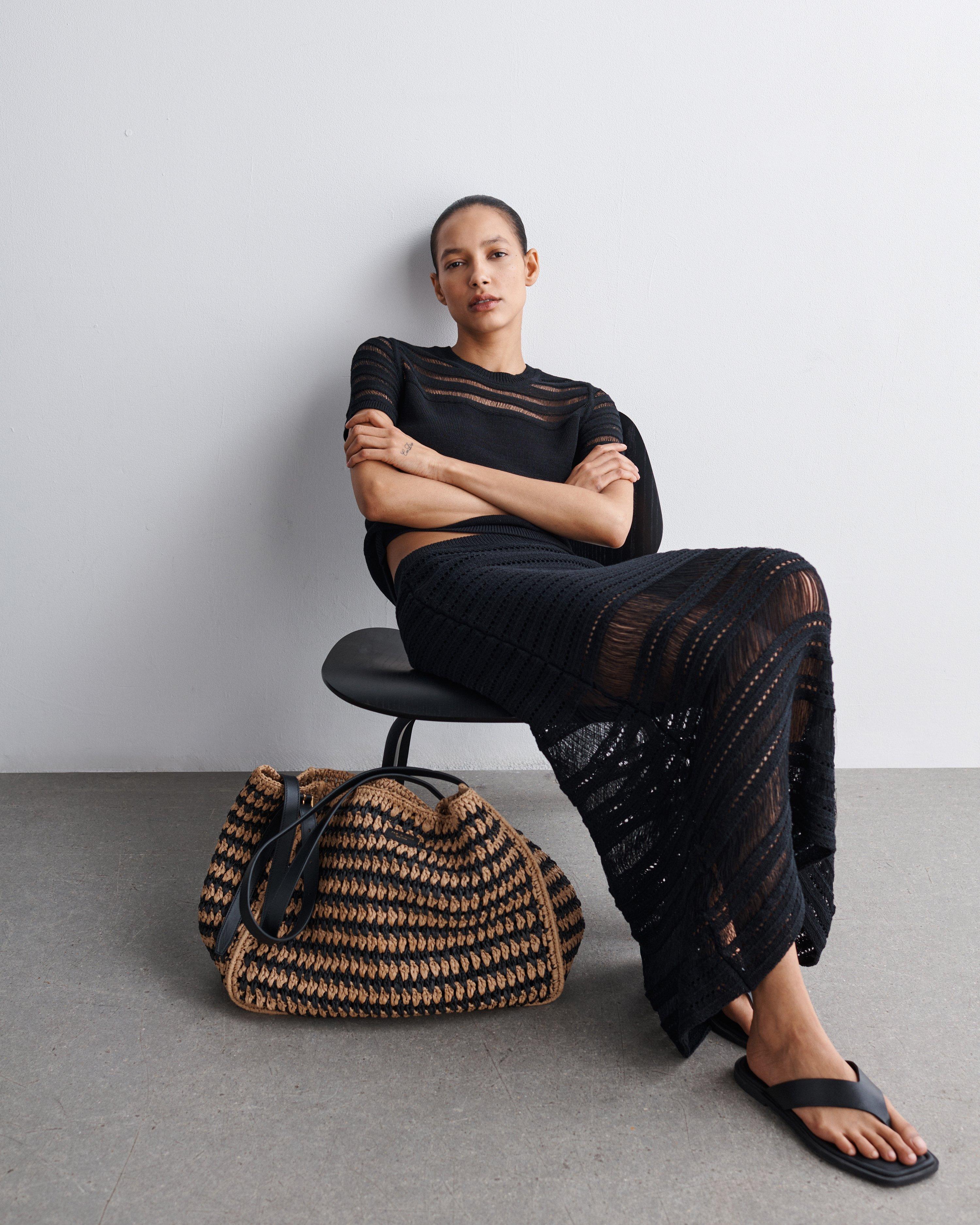 River Raffia Crossbody Bag image number 7
