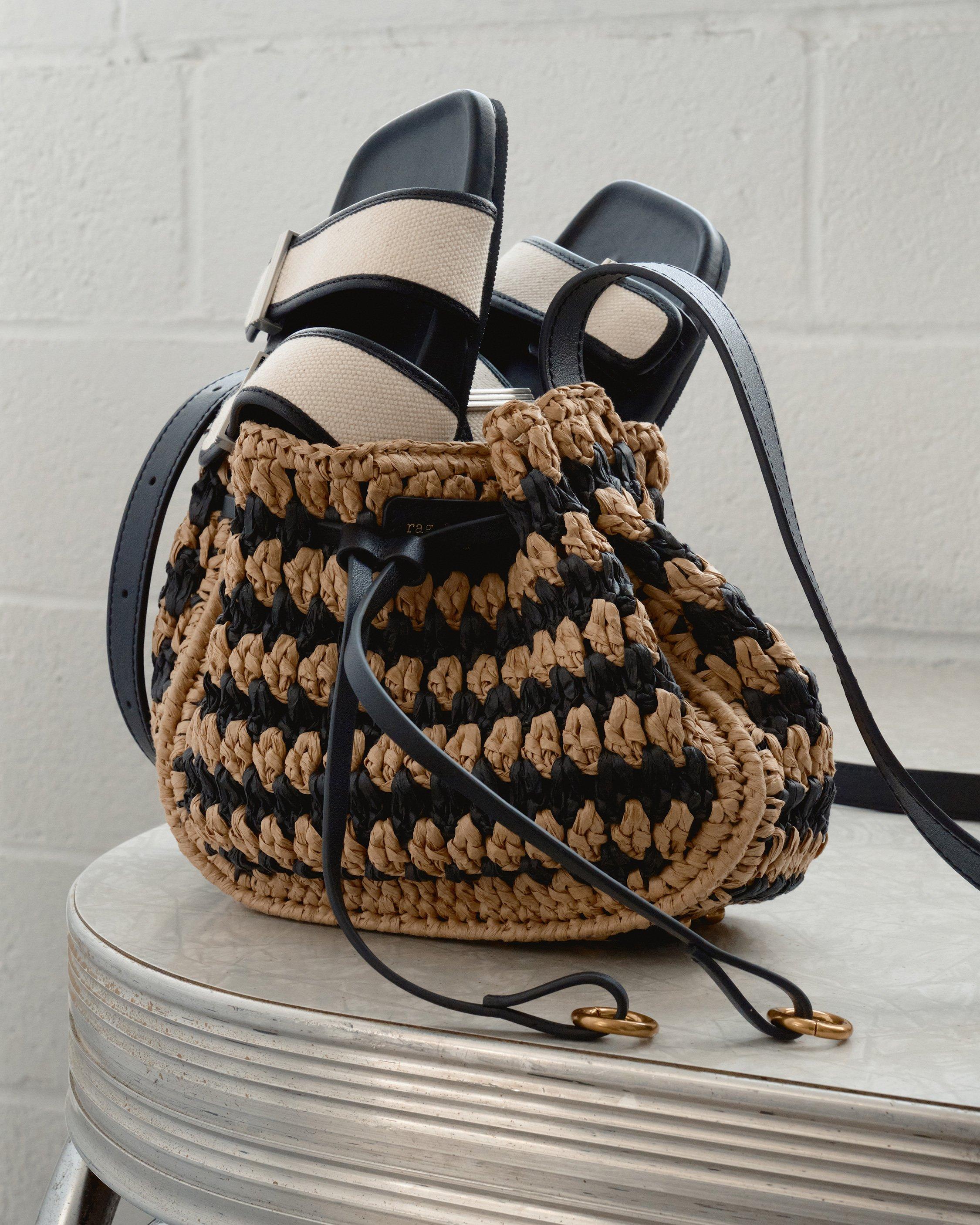 River Raffia Crossbody Bag image number 8