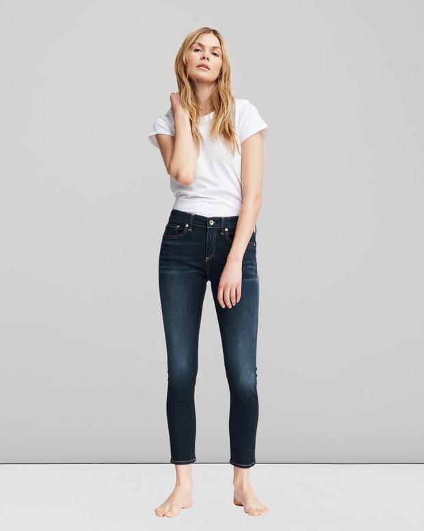 Cate Mid-Rise Ankle Skinny Jeans in Carmen | rag & bone