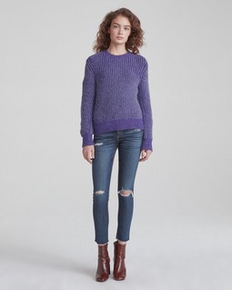 Cate Mid-Rise Skinny - Franklin With Holes image number 1