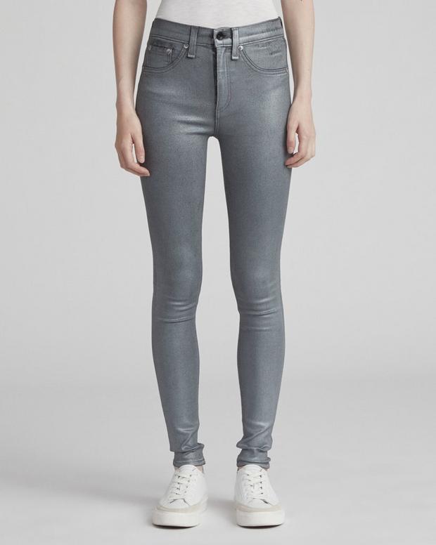 HIGH RISE SKINNY COATED JEAN image number 2