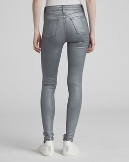 HIGH RISE SKINNY COATED JEAN image number 4