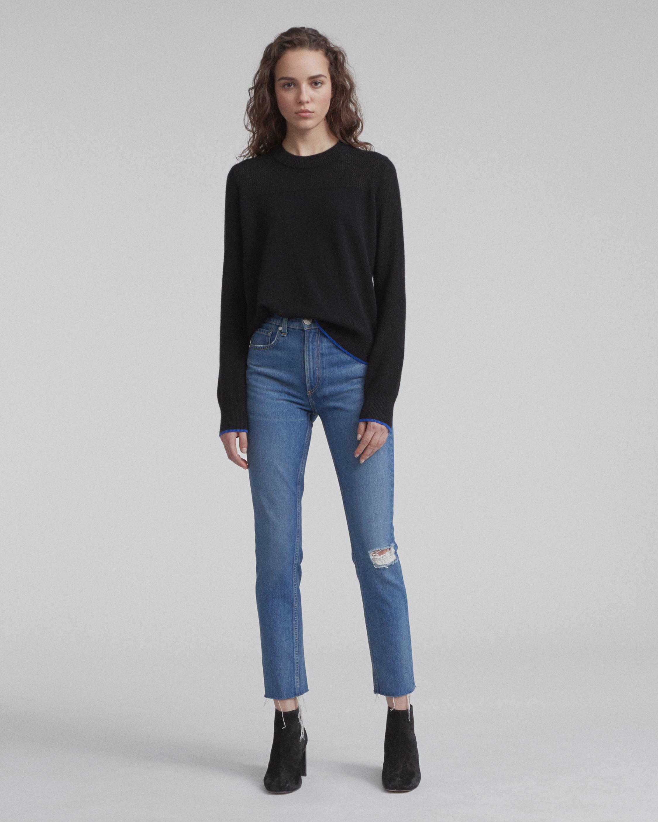 High Rise Ankle Skinny Jeans