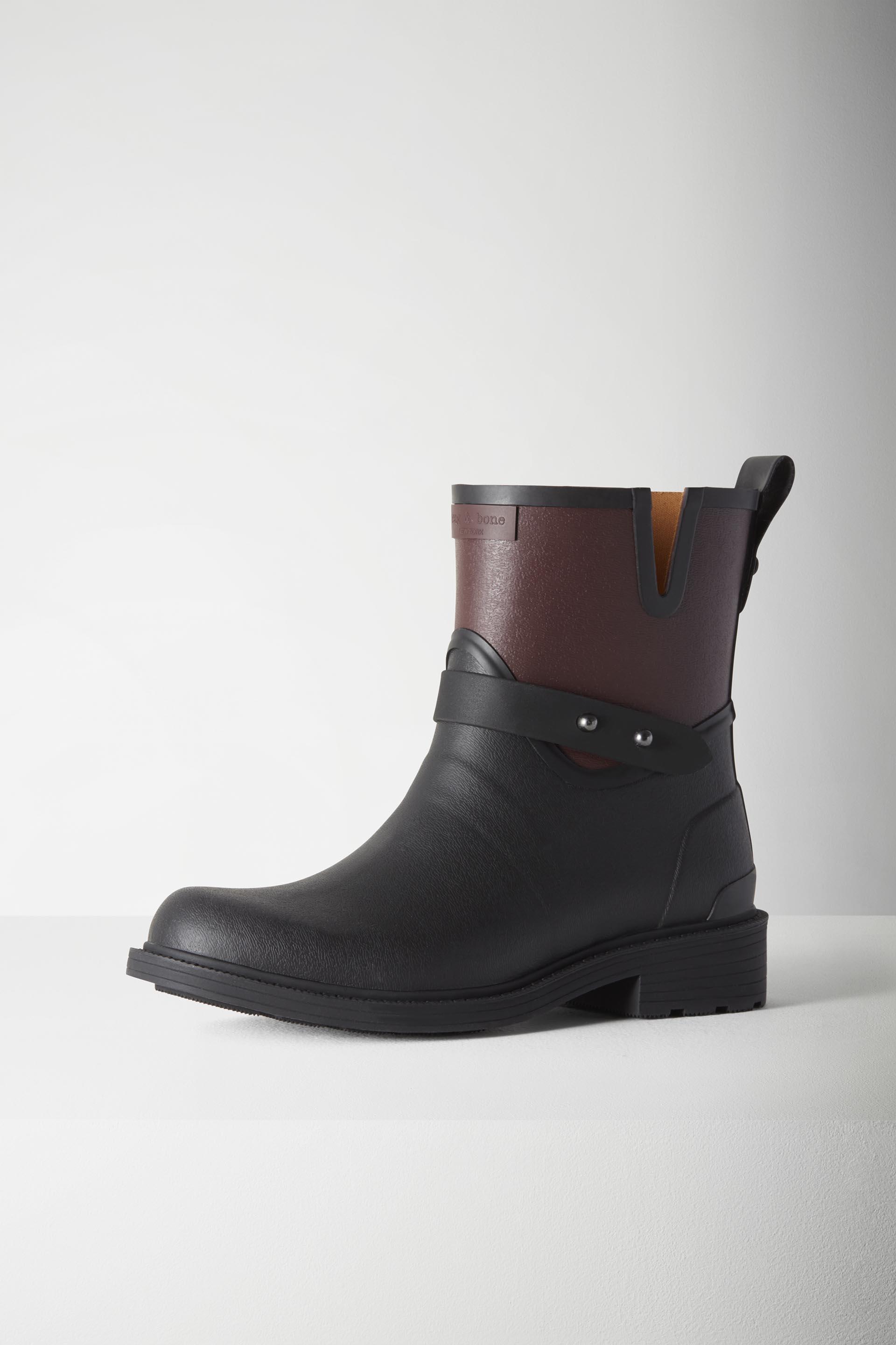 Moto Rain Boots for Women in Black | rag & bone