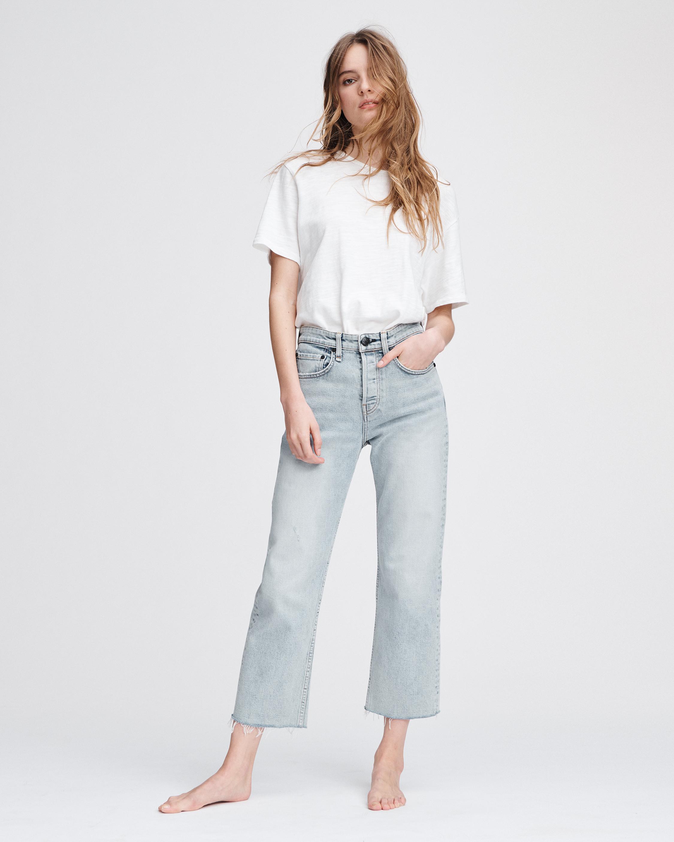 Maya High-Rise Ankle Straight Leg Jeans in Olson | rag & bone