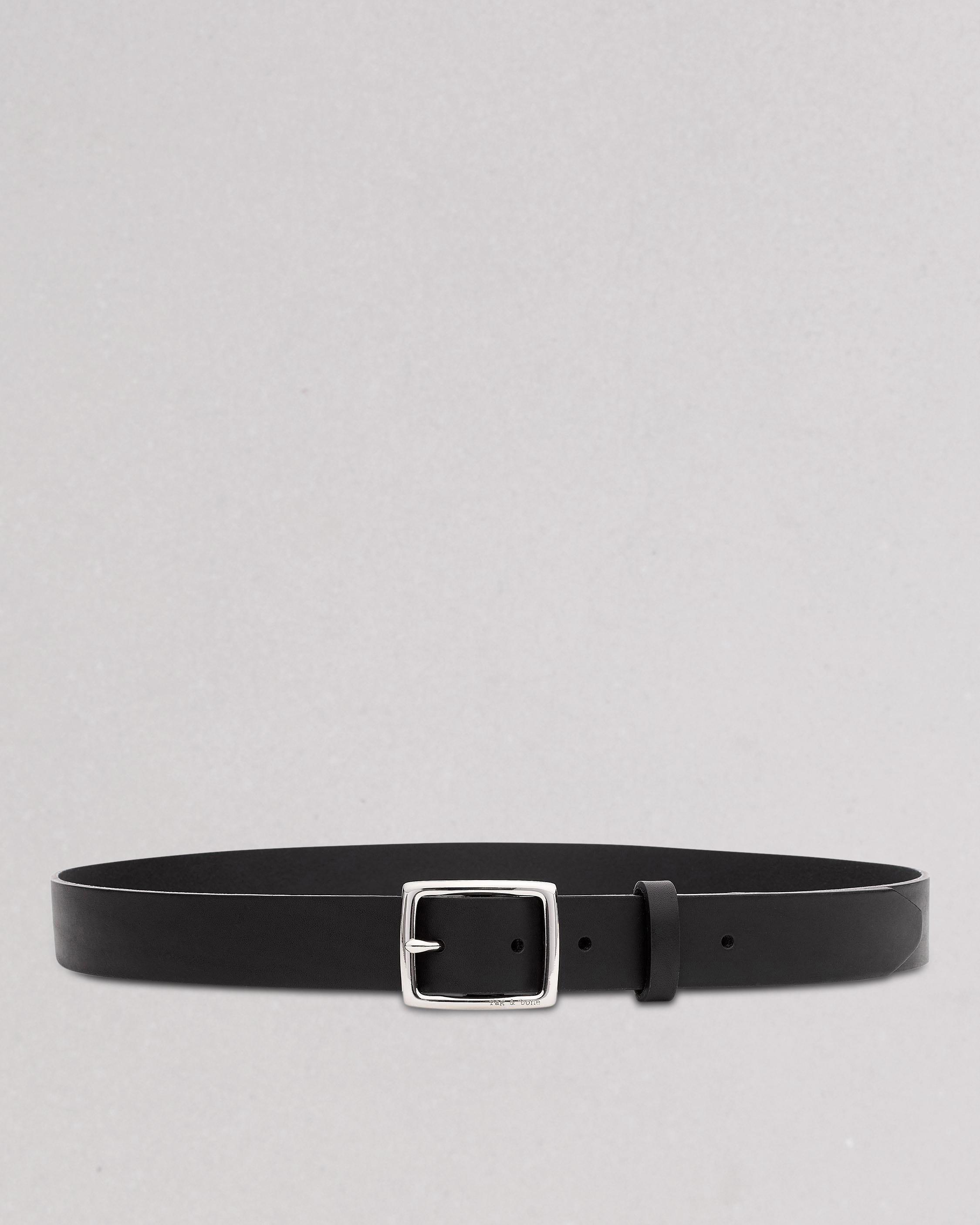 Standard 30 mm Black Leather Belt