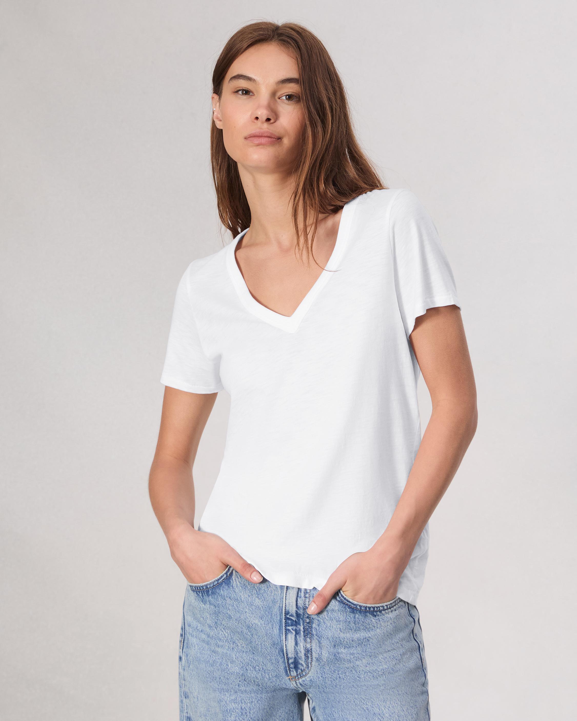 The Slub V-Neck Tee for Women | rag & bone