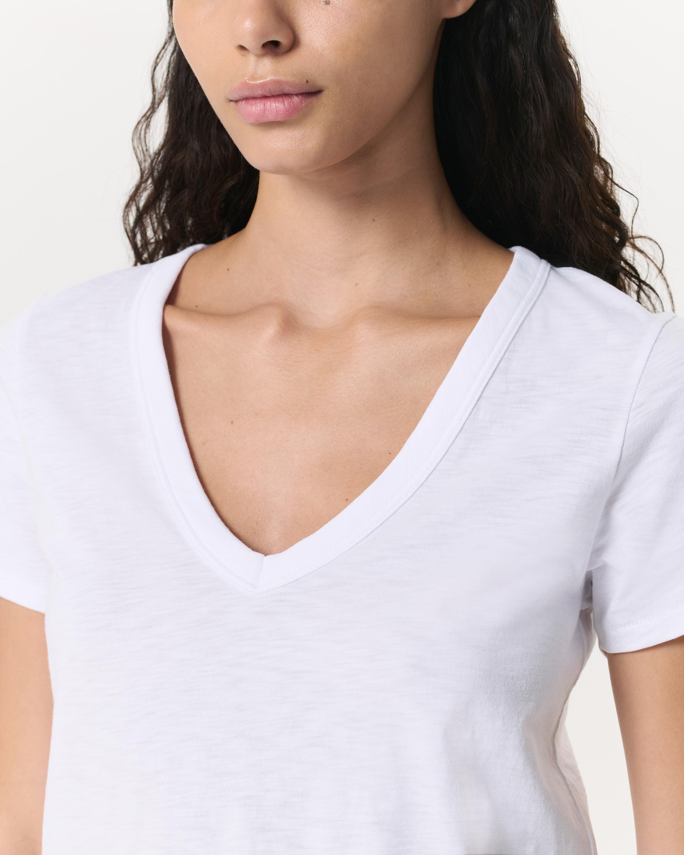 The Slub V-Neck Tee for Women