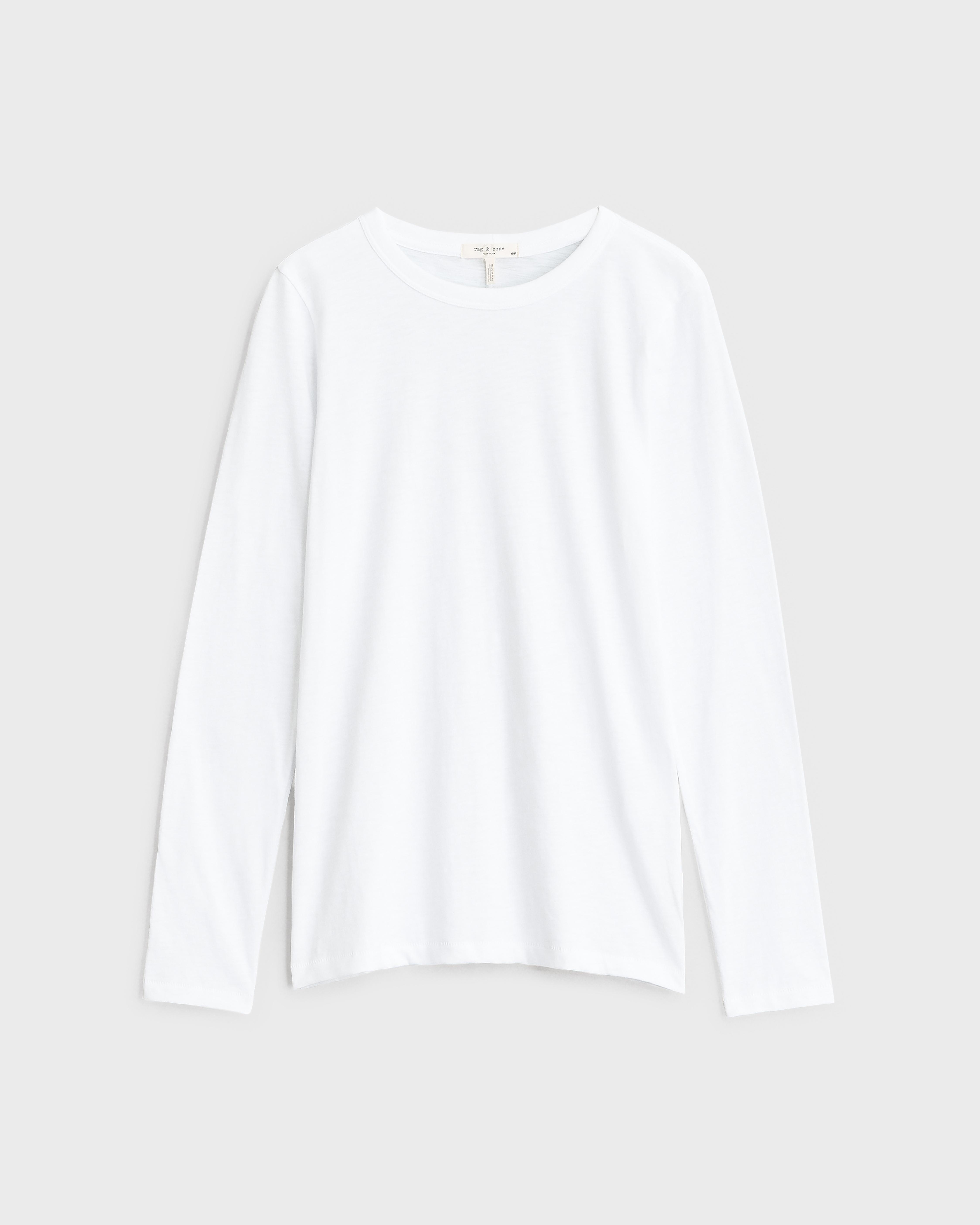 Essentials Women's Classic-Fit 100% Cotton Long-Sleeve Crewneck  T-Shirt