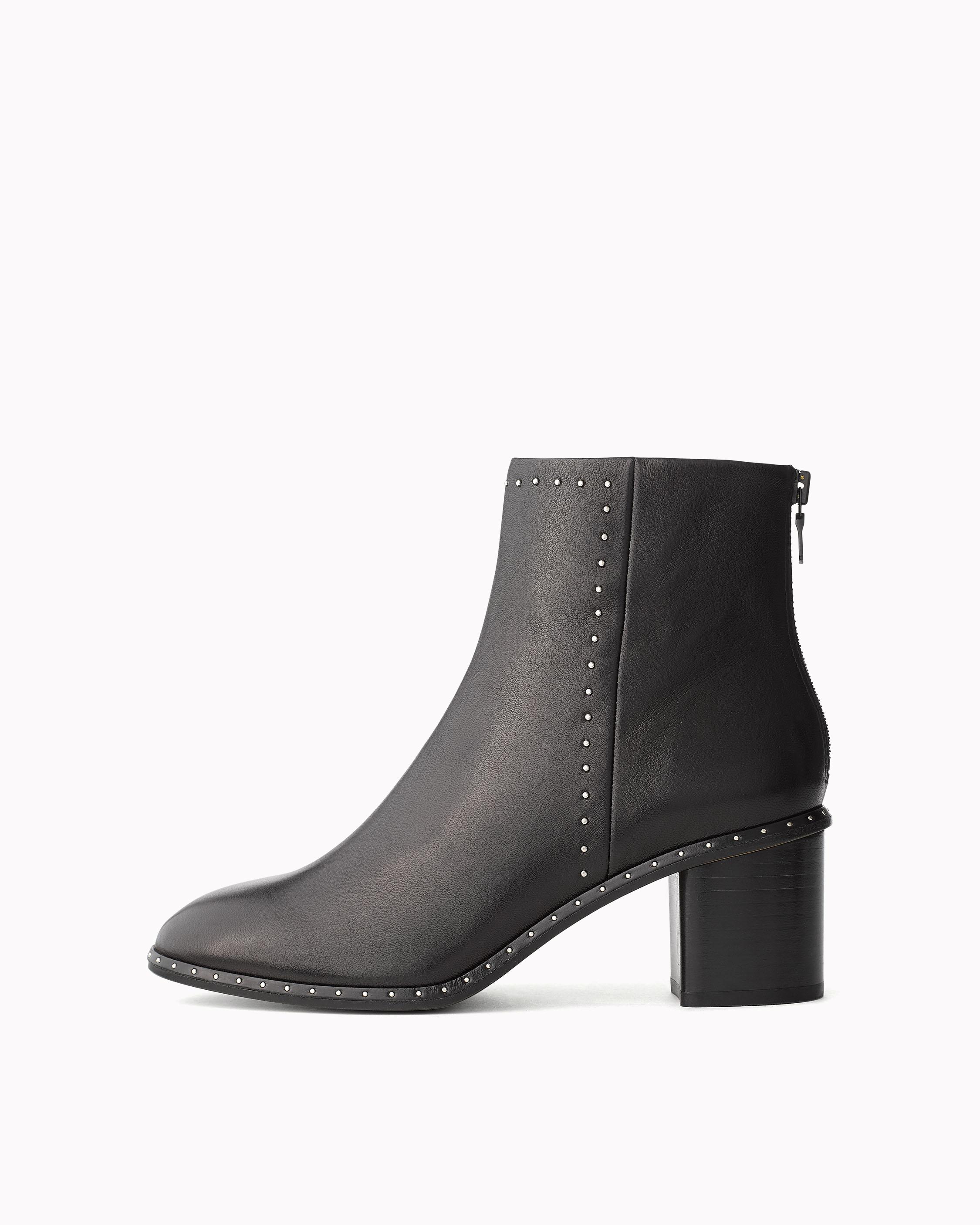 Willow Stud Ankle Boot in Black rag bone