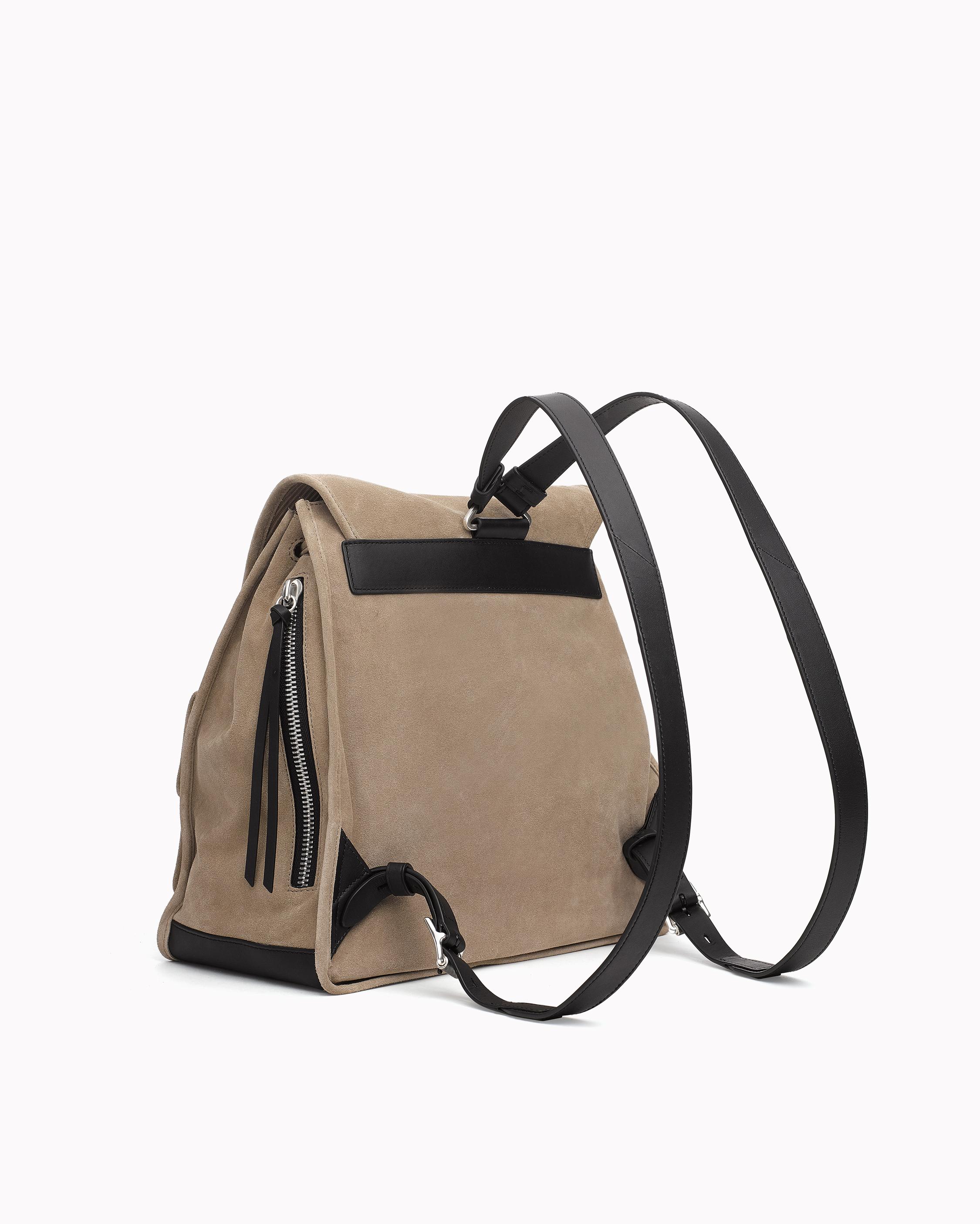 FIELD BACKPACK Warm Grey Suede rag bone