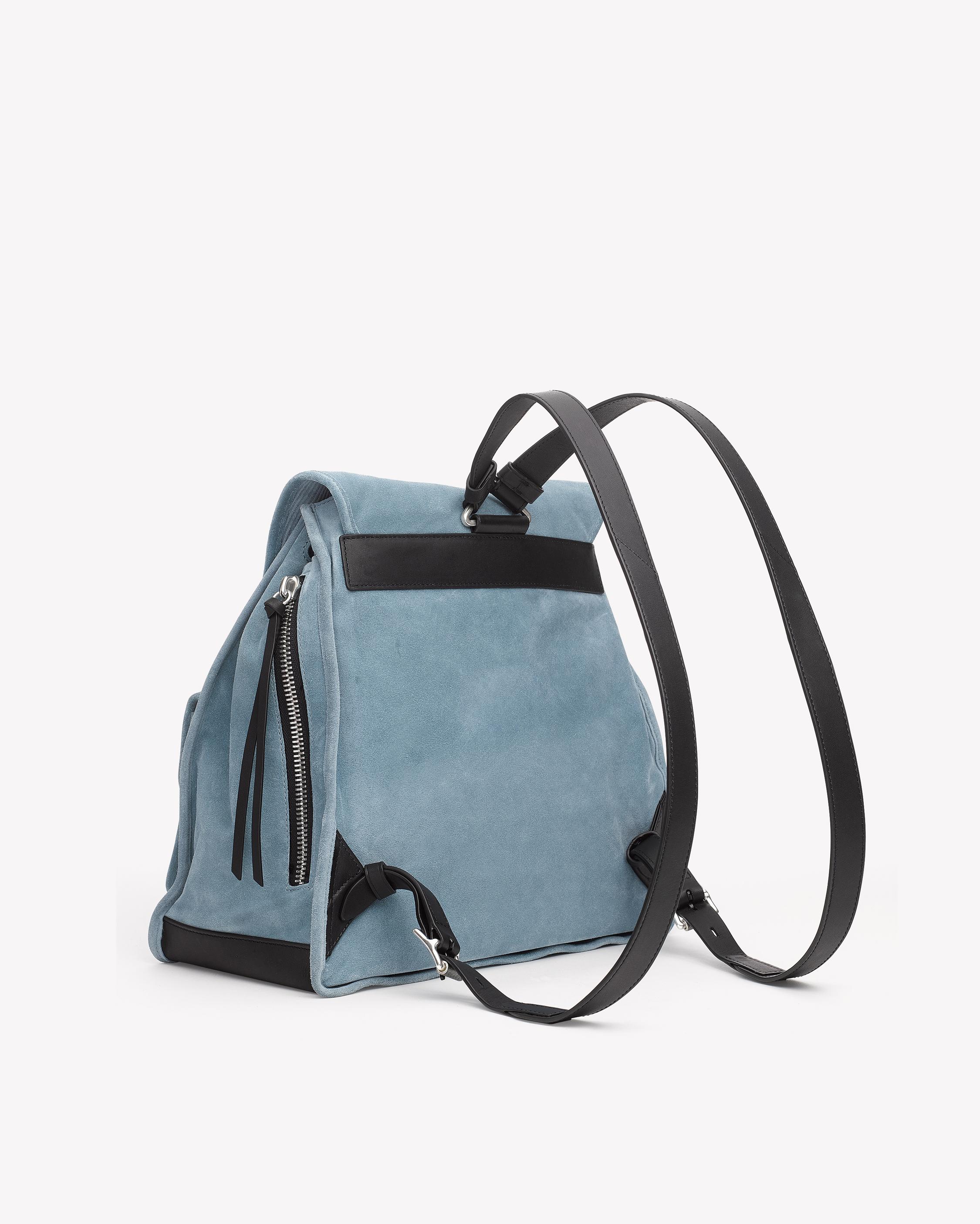 FIELD BACKPACK Light Indigo Suede rag bone