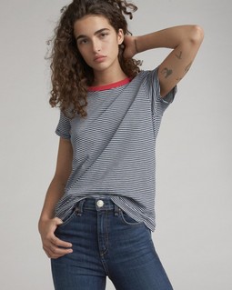STRIPED TEE image number 1