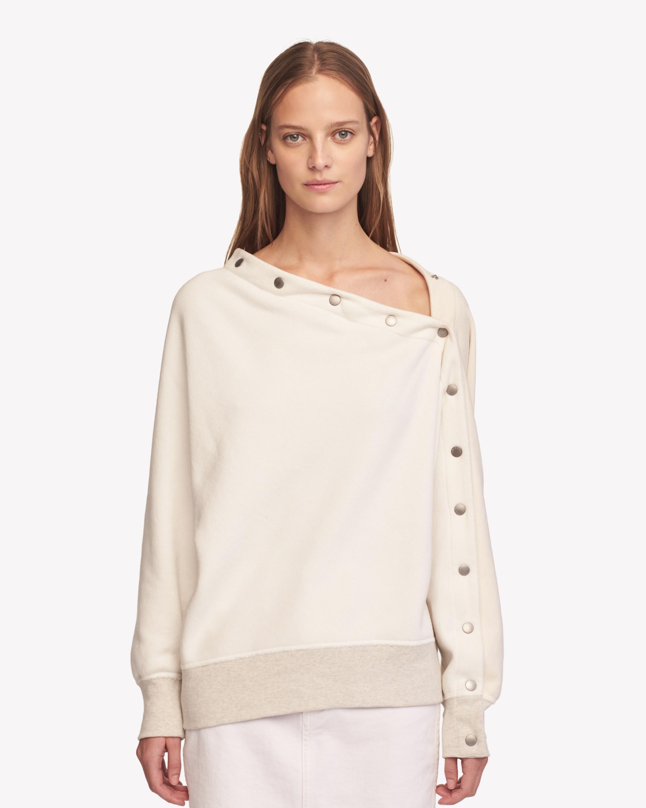 KATE MODULAR PULLOVER Ivory rag bone