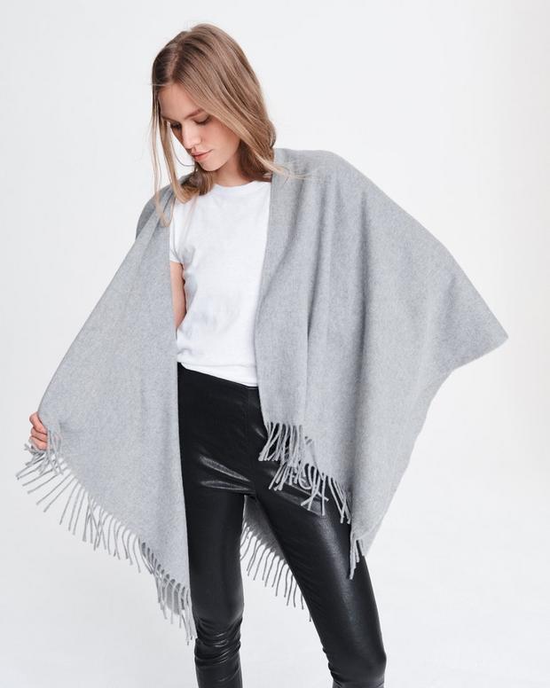 Classic Cashmere Poncho image number 4