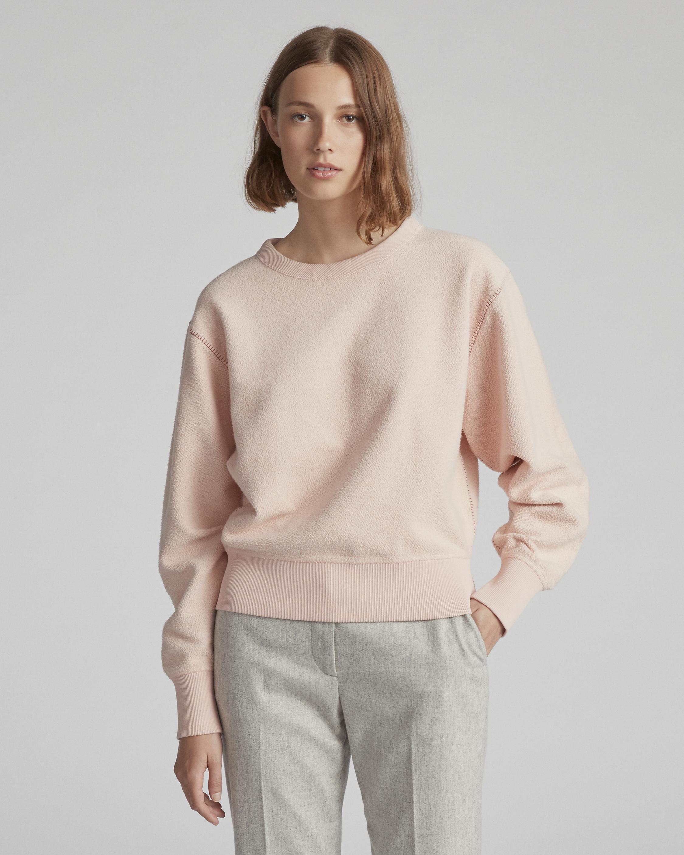 BRUSHED INSIDE OUT TERRY SWEATSHIRT rag bone