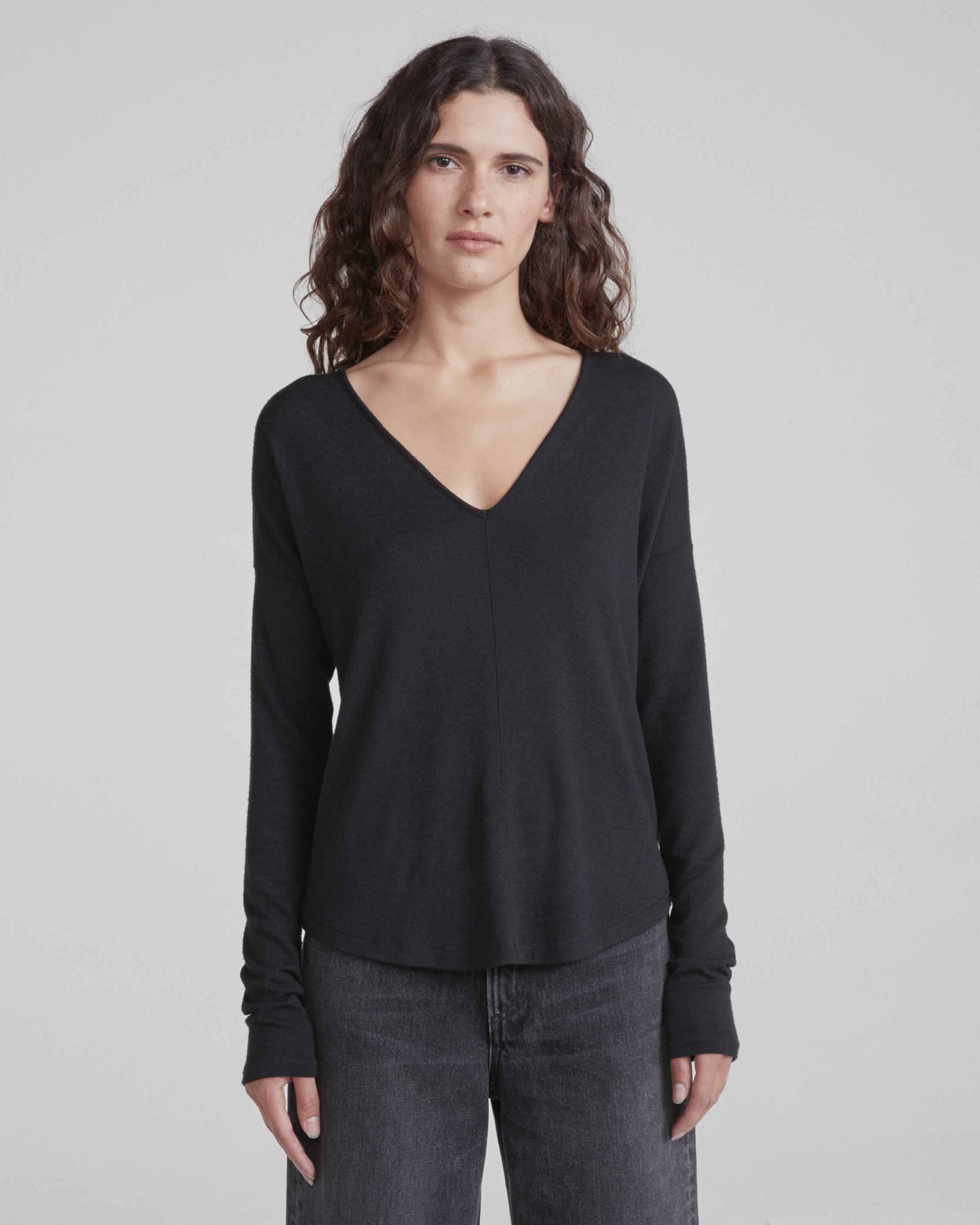 The Knit Vee Long Sleeve image number 1