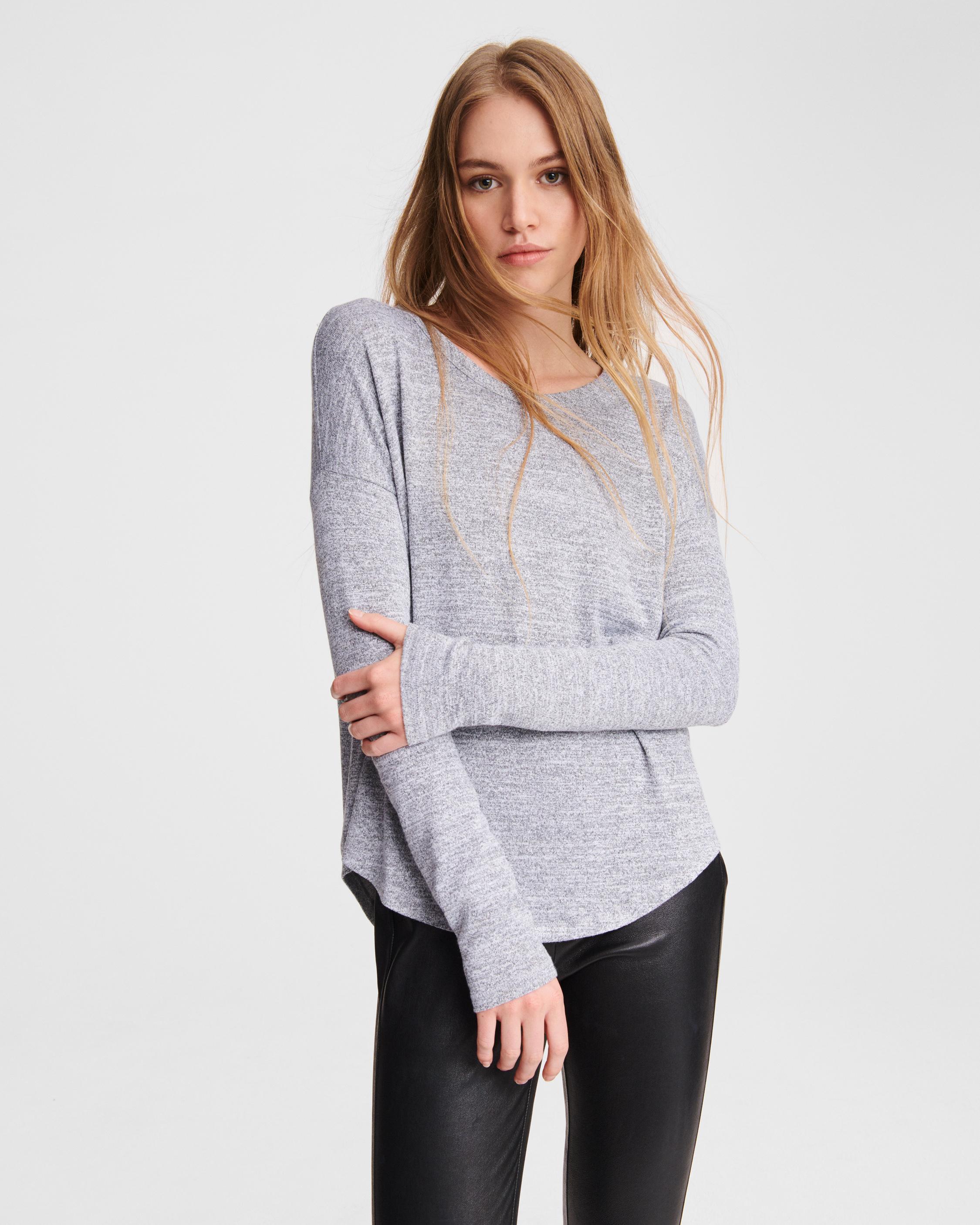 Knit long sleeve best sale